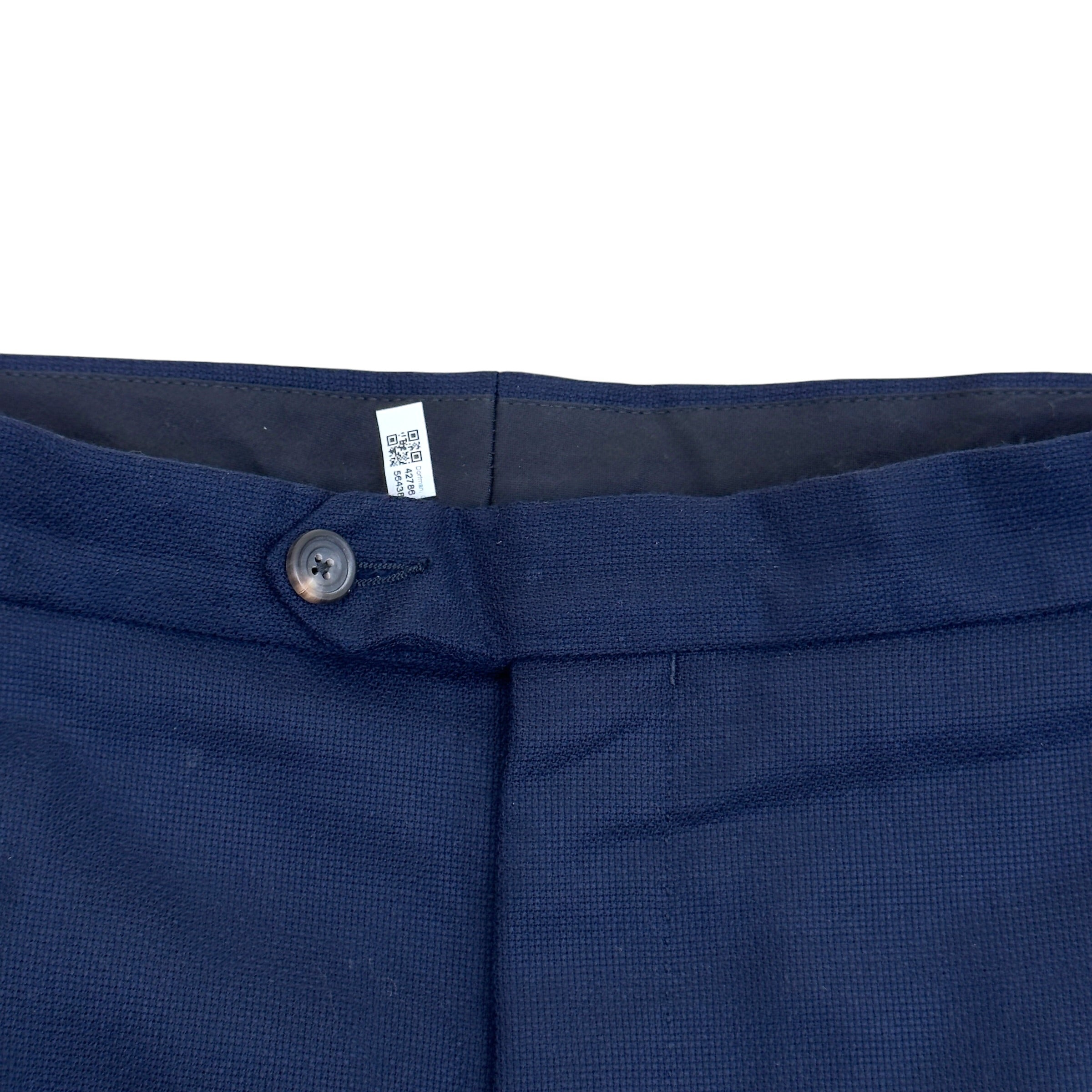 THOM SWEENEY BESPOKE WOOL SUIT NAVY XL