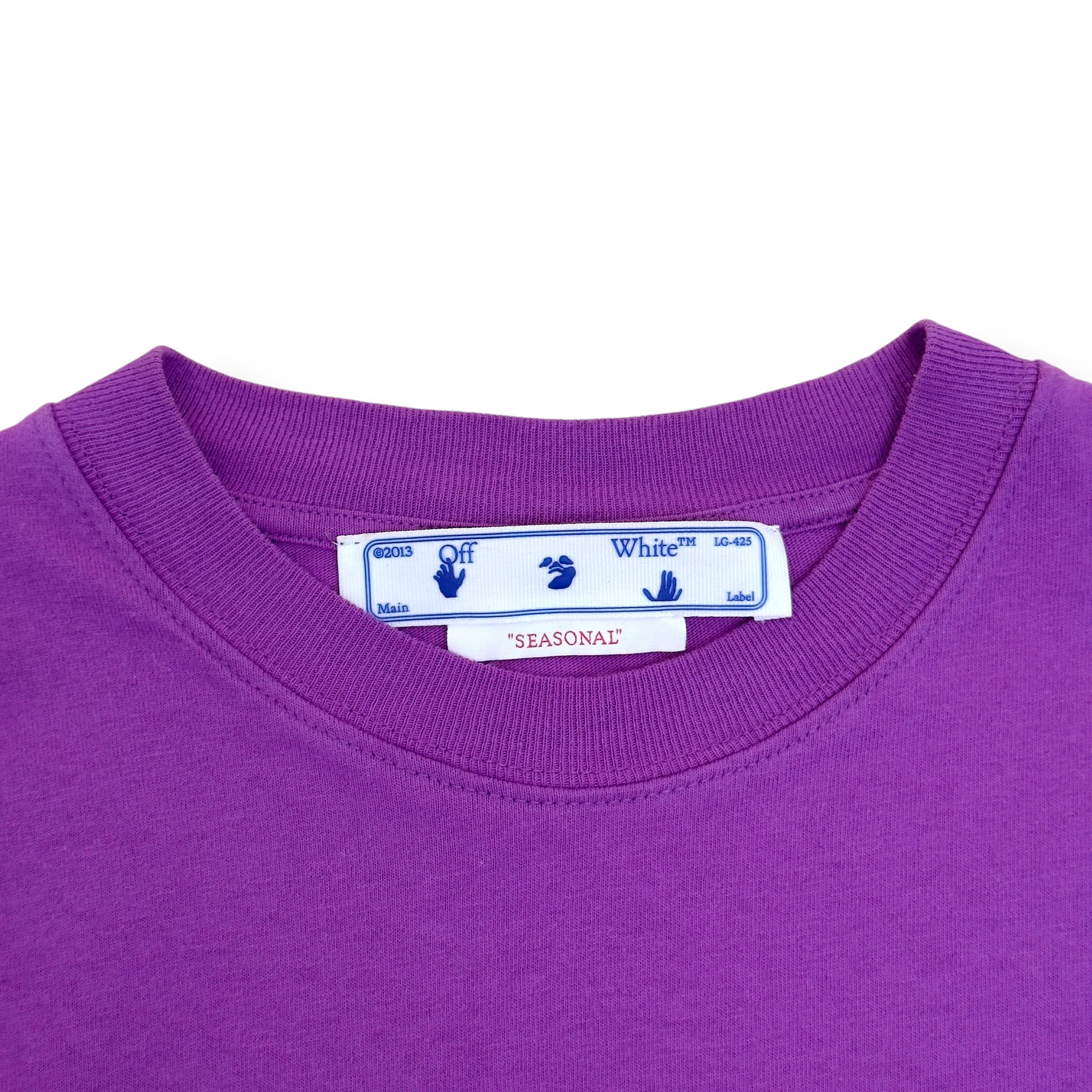 OFF-WHITE JUMBO ARROW DOUBLE LONG-SLEEVE T-SHIRT PURPLE M