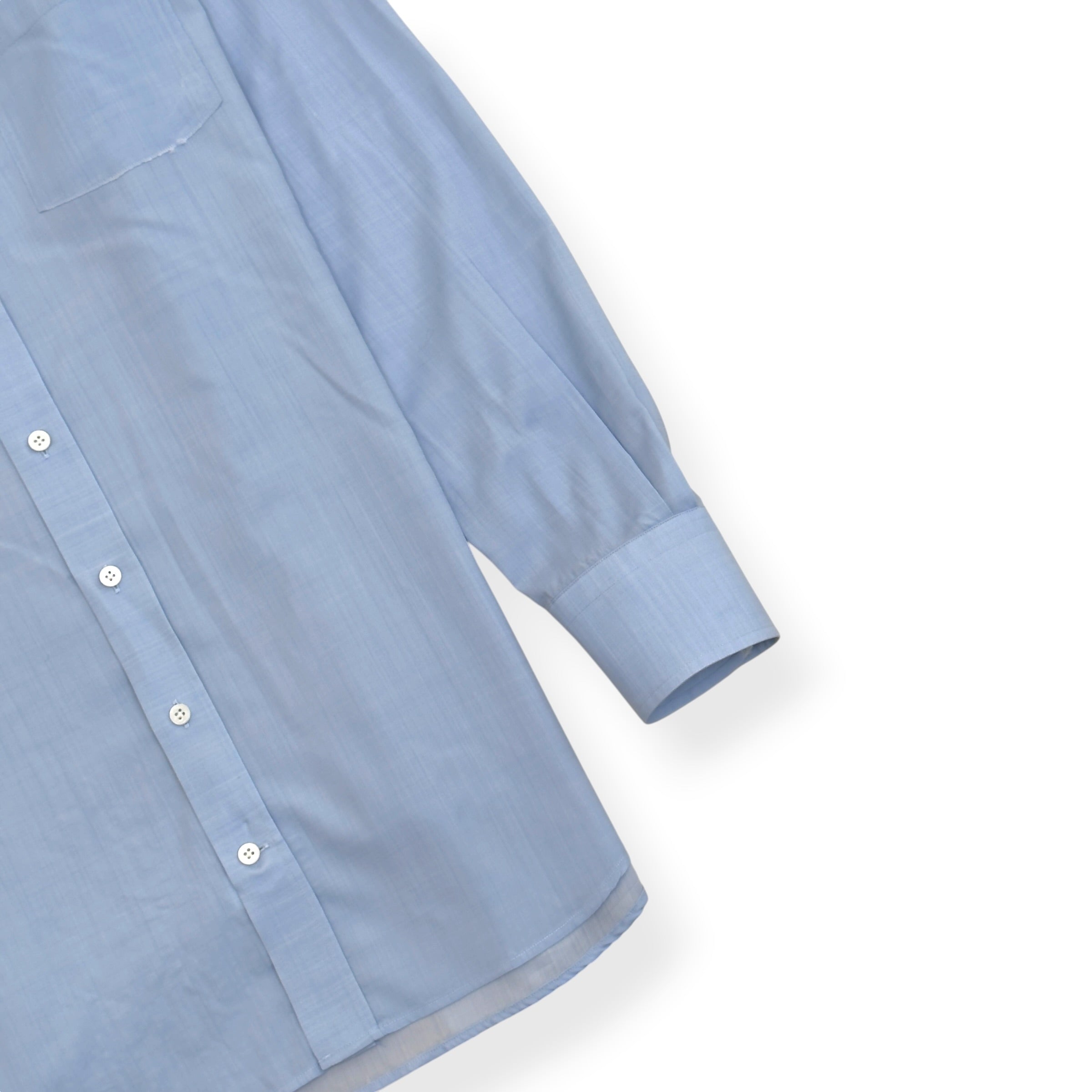 THOM SWEENEY COTTON SHIRT LIGHT BLUE XL