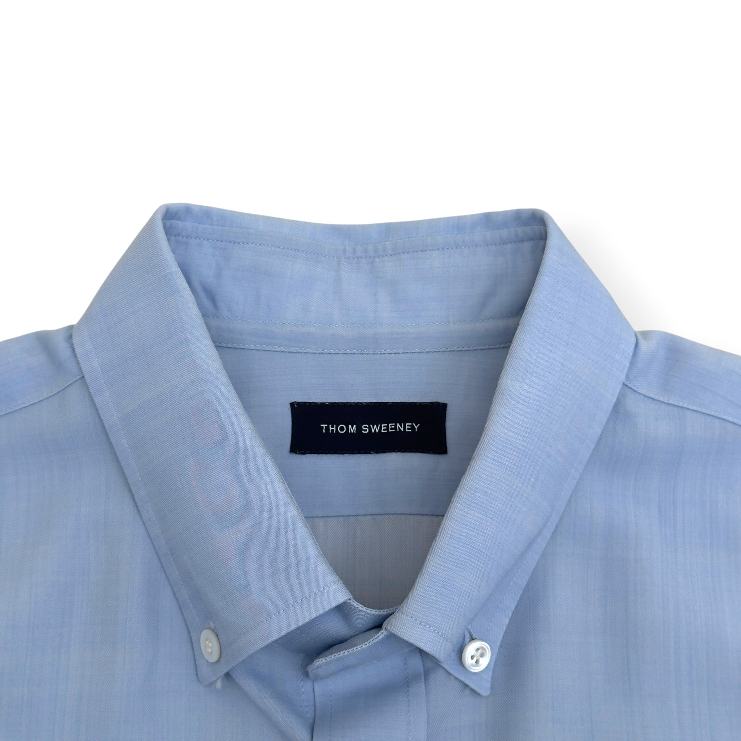 THOM SWEENEY COTTON SHIRT LIGHT BLUE XL