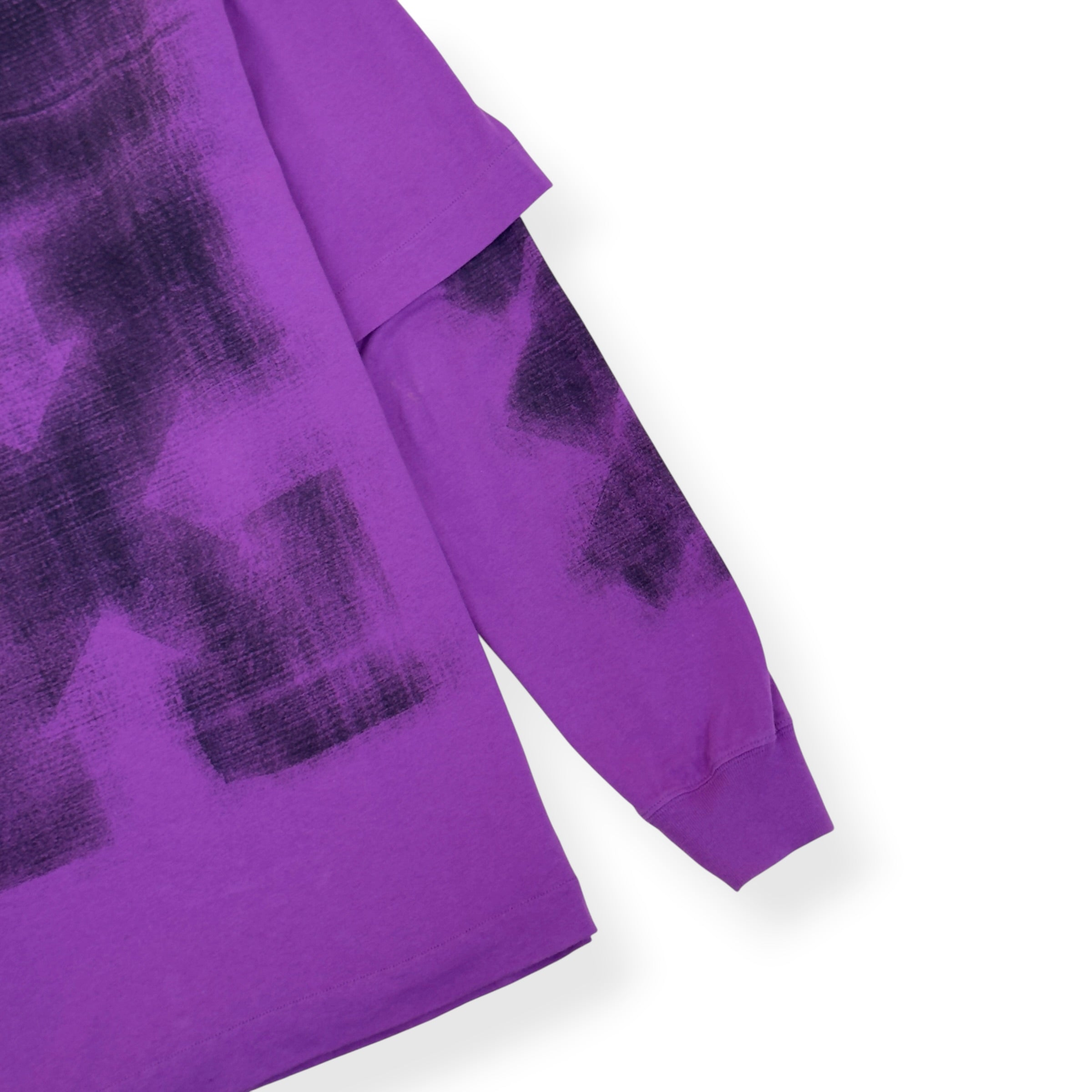 OFF-WHITE JUMBO ARROW DOUBLE LONG-SLEEVE T-SHIRT PURPLE M