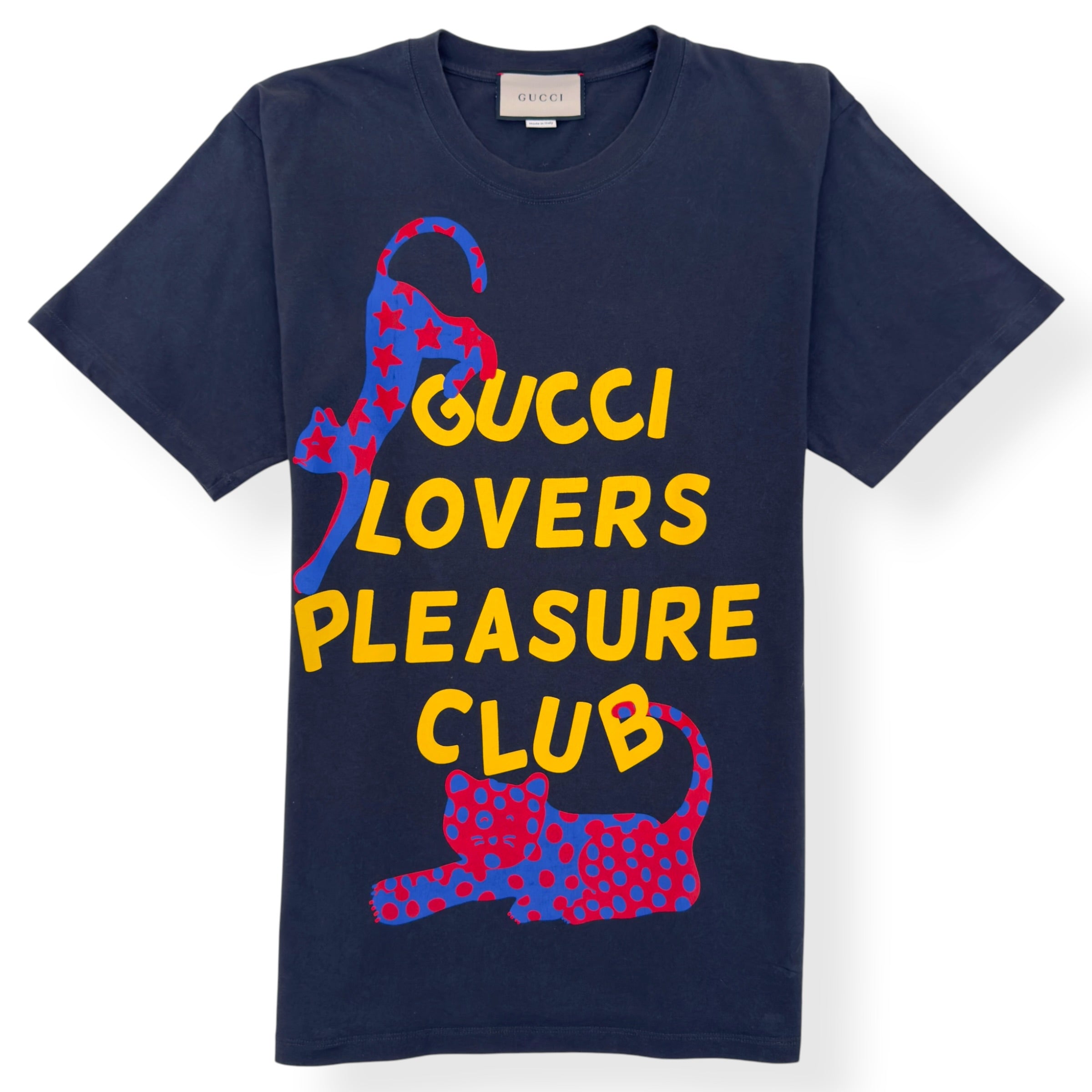 GUCCI LOVERS PLEASURE CLUB T-SHIRT BLACK L