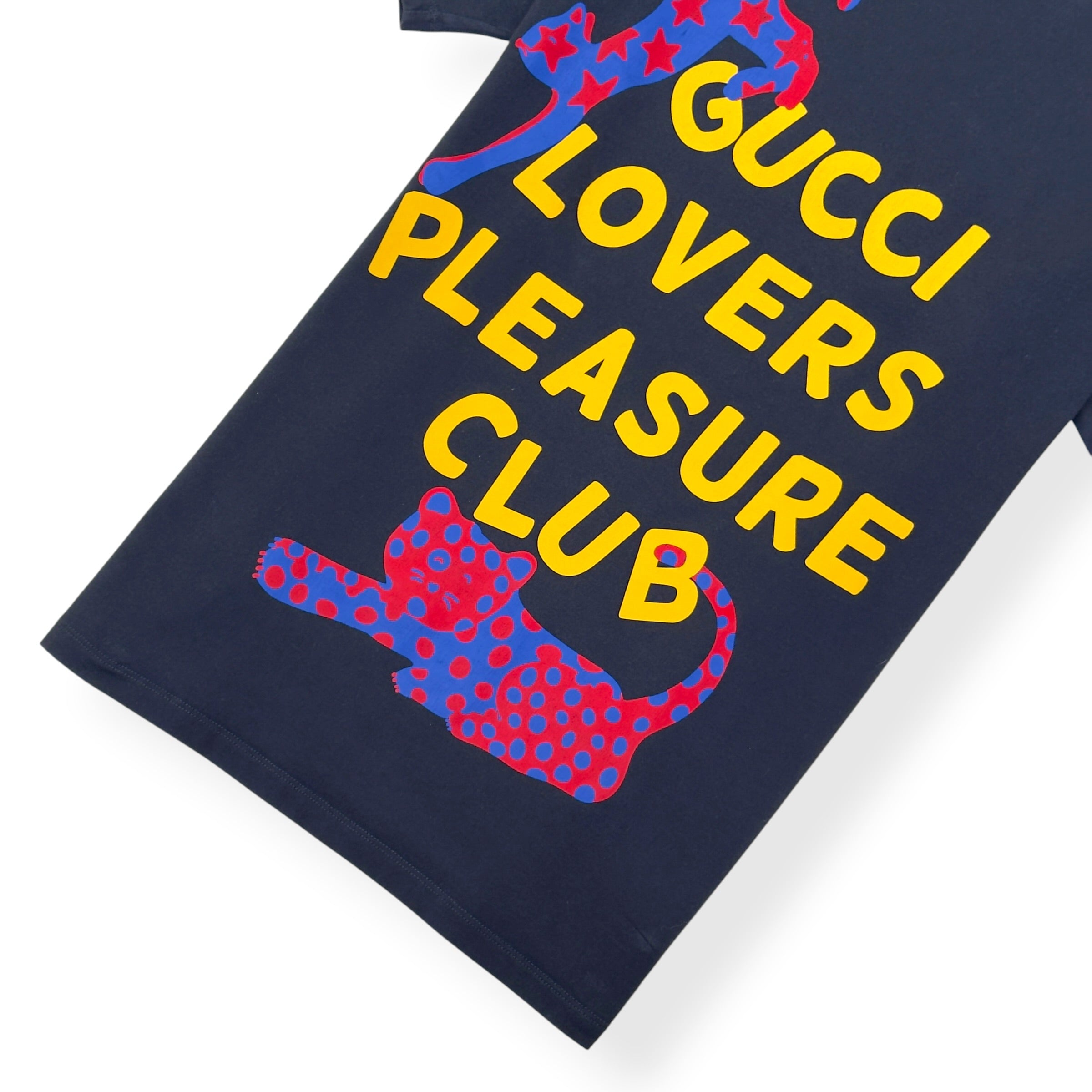 GUCCI LOVERS PLEASURE CLUB T-SHIRT BLACK L