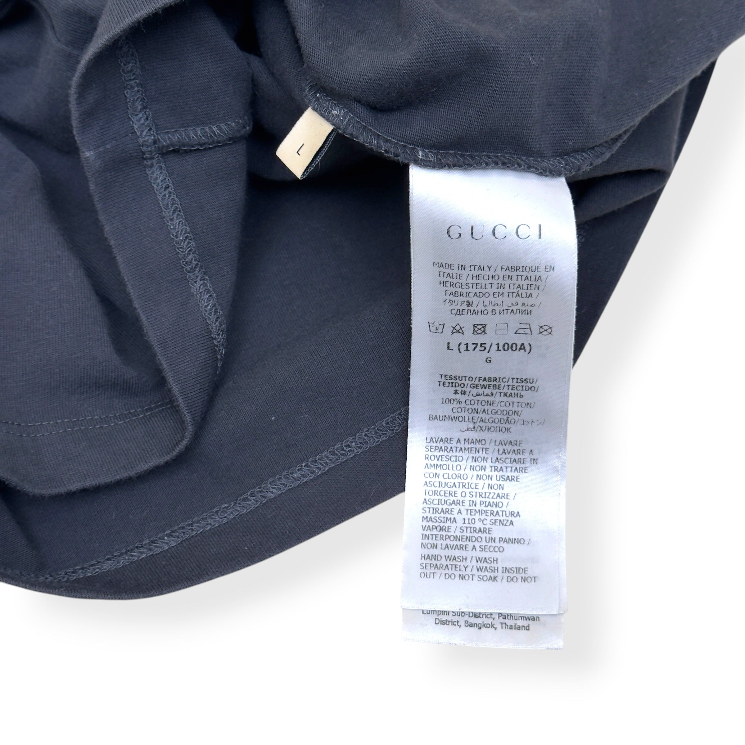 GUCCI LOVERS PLEASURE CLUB T-SHIRT BLACK L