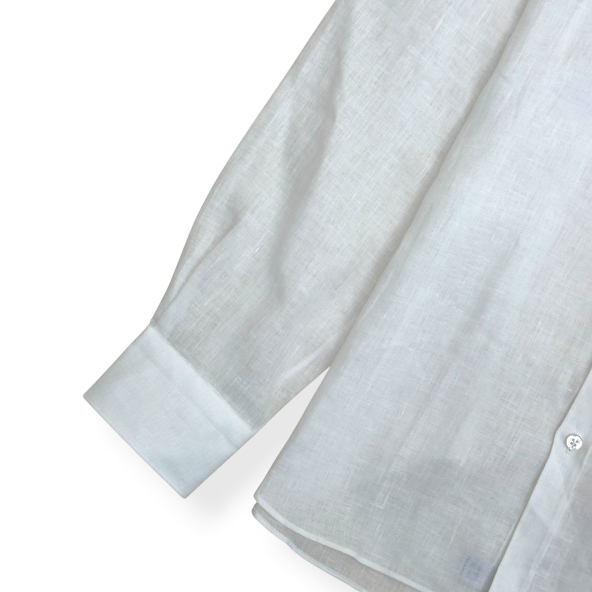 THOM SWEENEY LINEN SHIRT WHITE XL