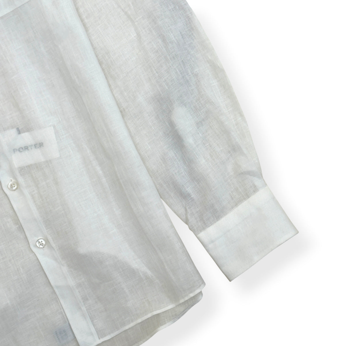 THOM SWEENEY LINEN SHIRT WHITE XL