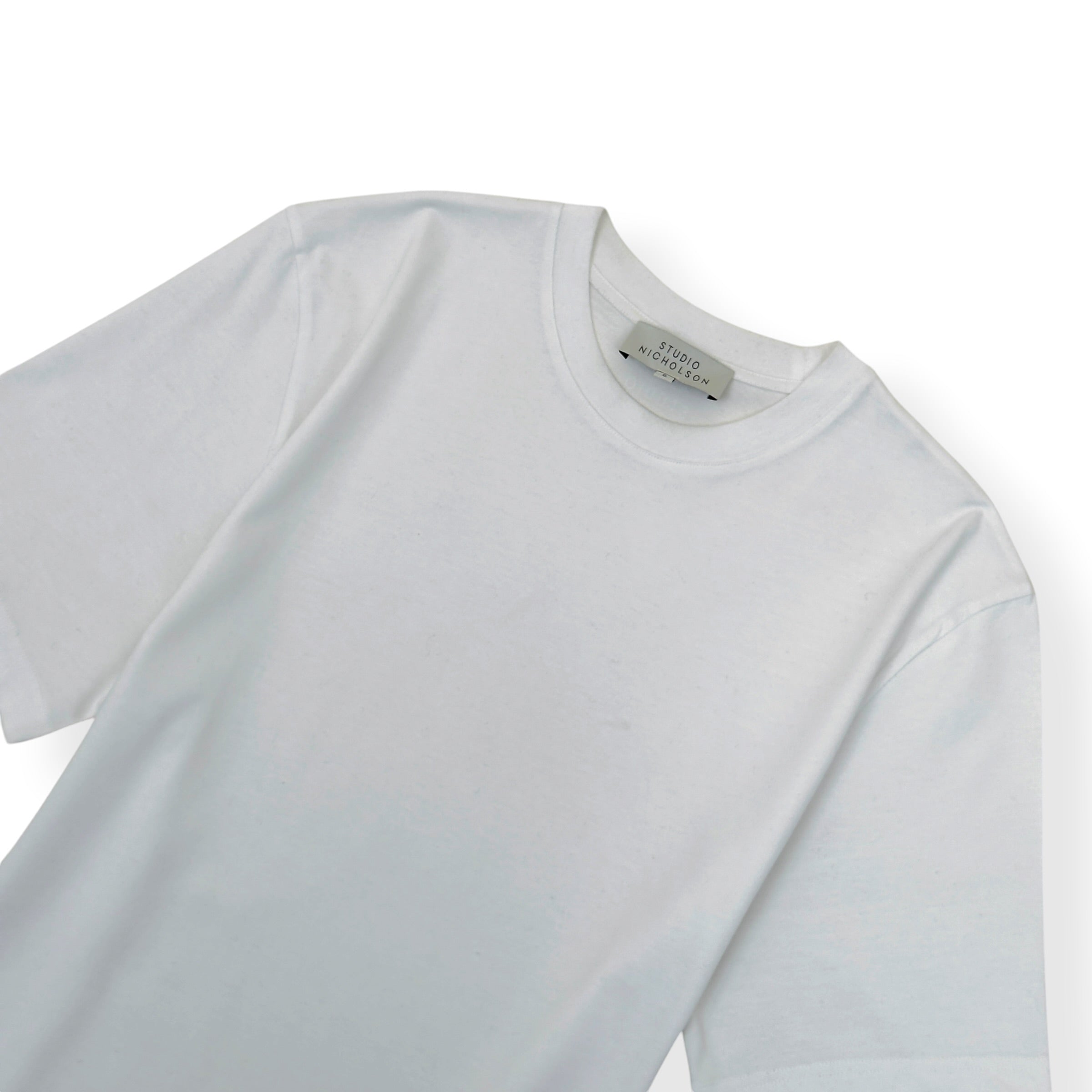 STUDIO NICHOLSON CREWNECK COTTON T-SHIRT WHITE S
