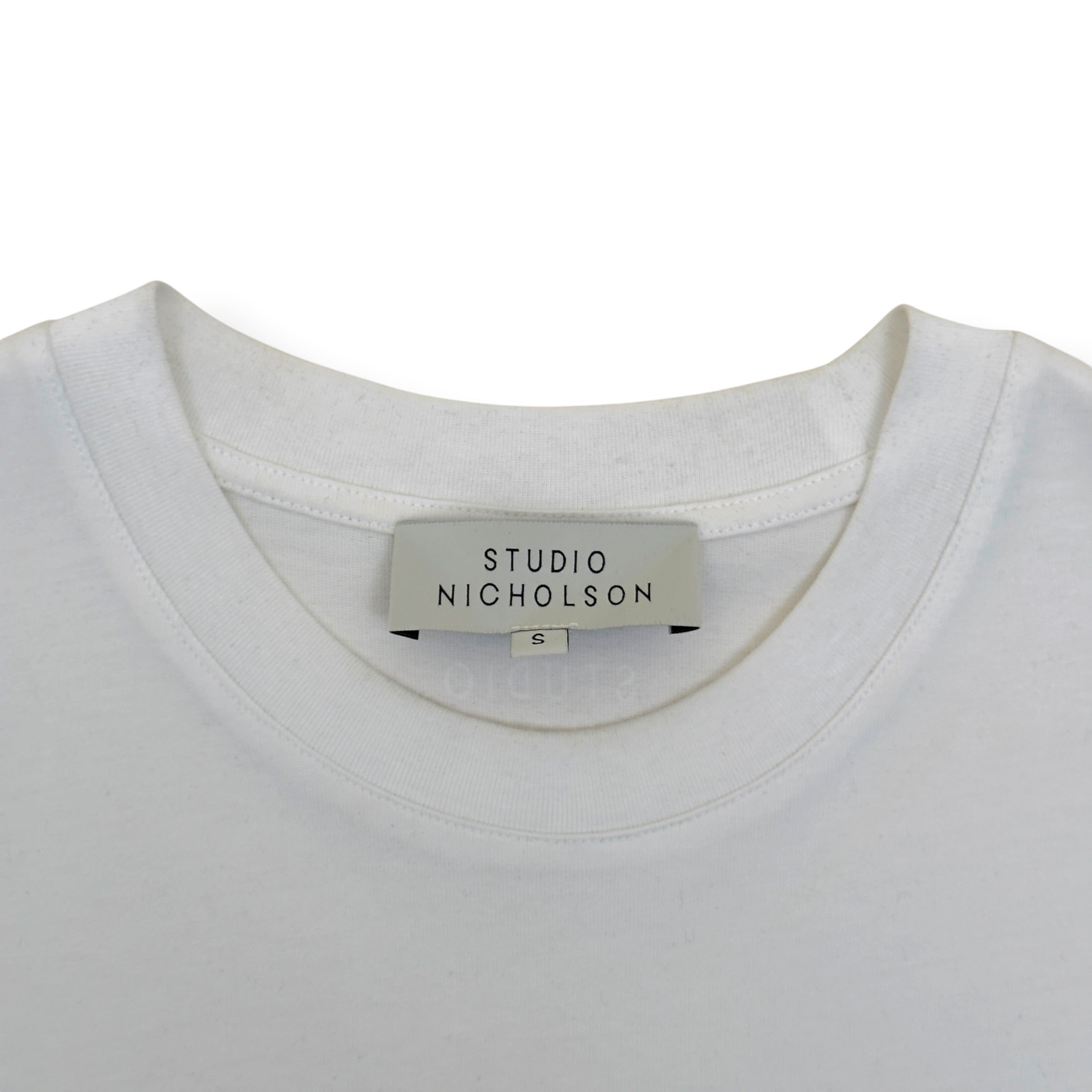STUDIO NICHOLSON CREWNECK COTTON T-SHIRT WHITE S