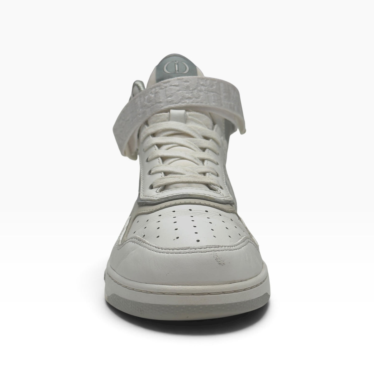 DIOR B27 HIGH TOP LEATHER SNEAKER WHITE / GREY 41 / UK7