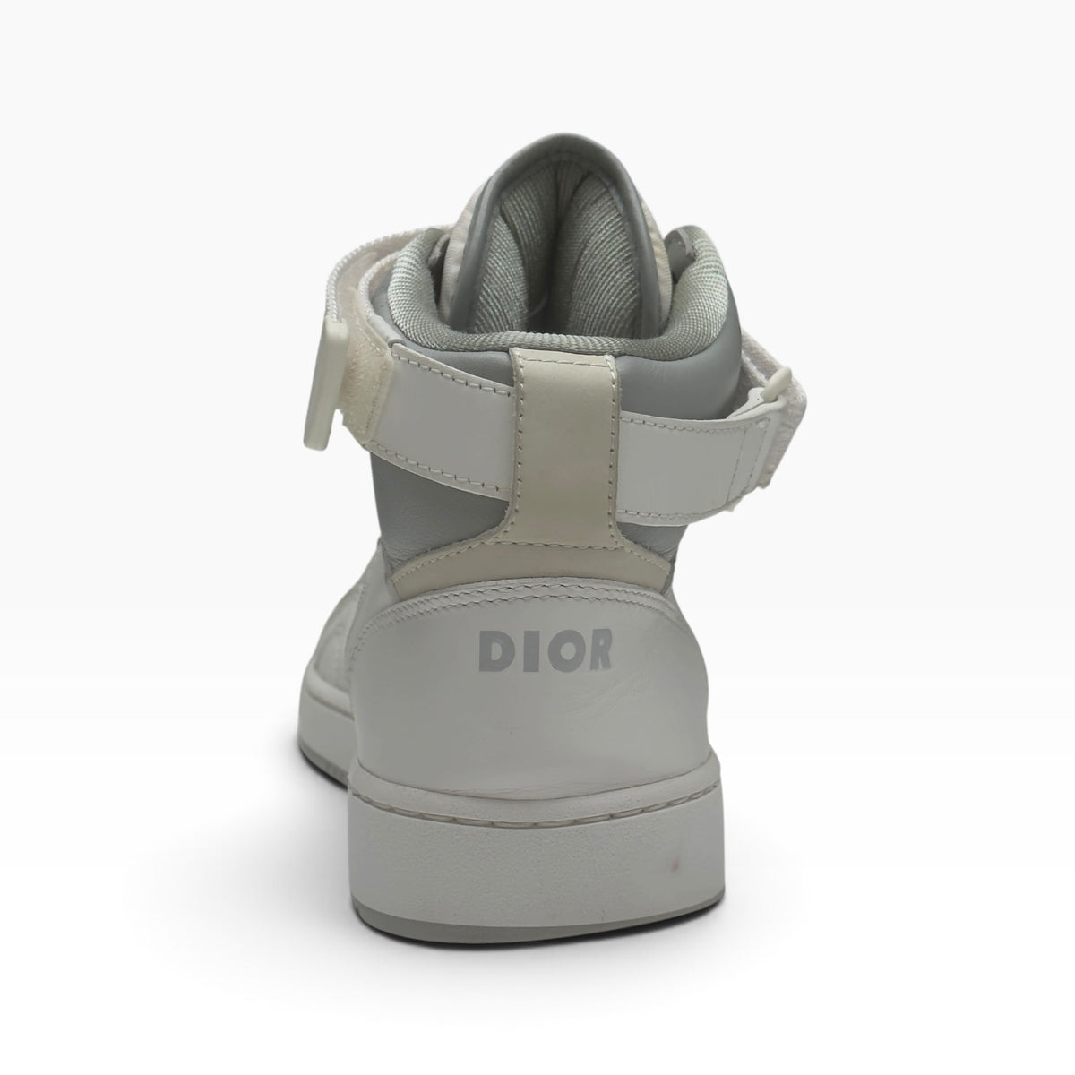 DIOR B27 HIGH TOP LEATHER SNEAKER WHITE / GREY 41 / UK7