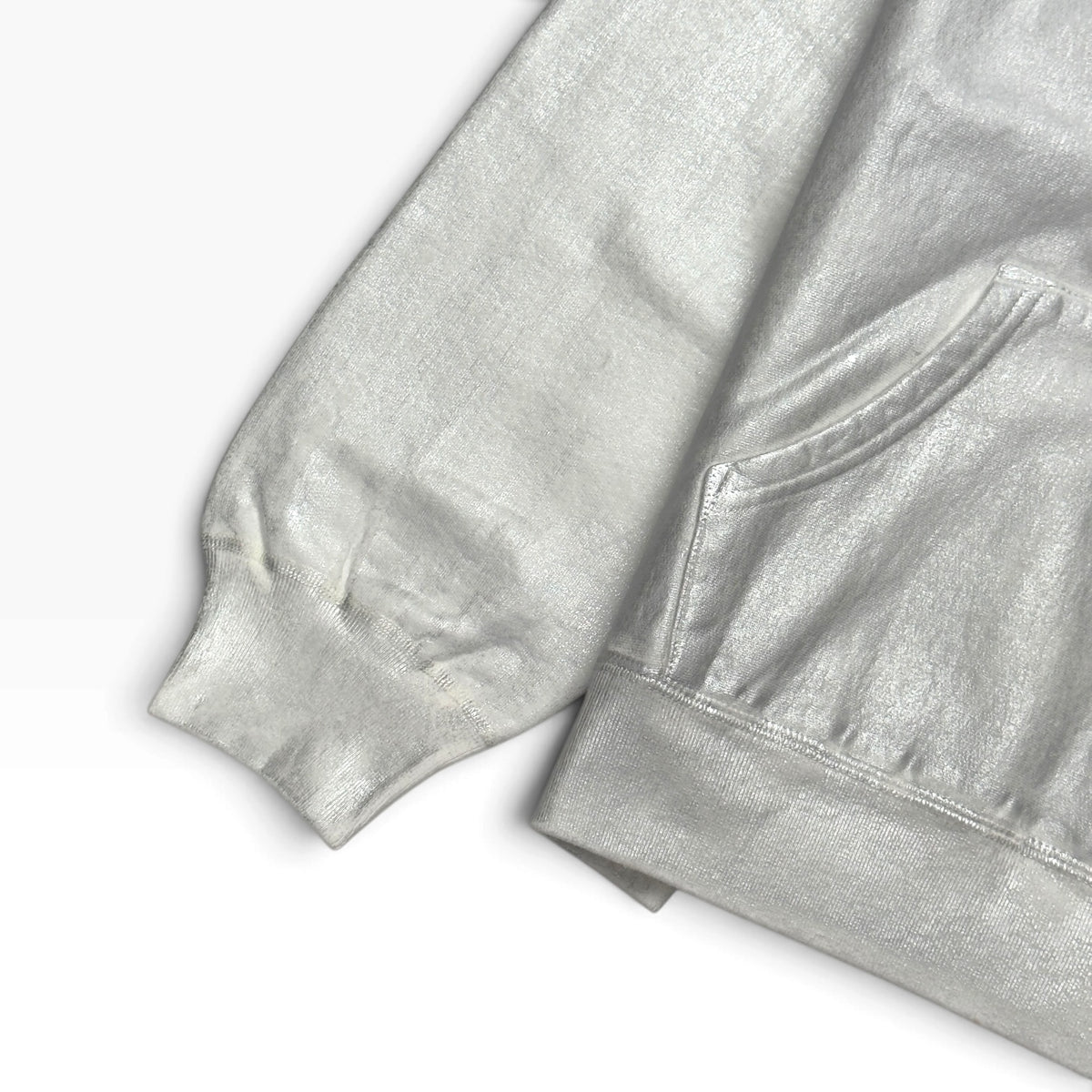 SUPREME MM6 MAISON MARGIELA FOIL BOX LOGO HOODED SWEATSHIRT OFF-WHITE M