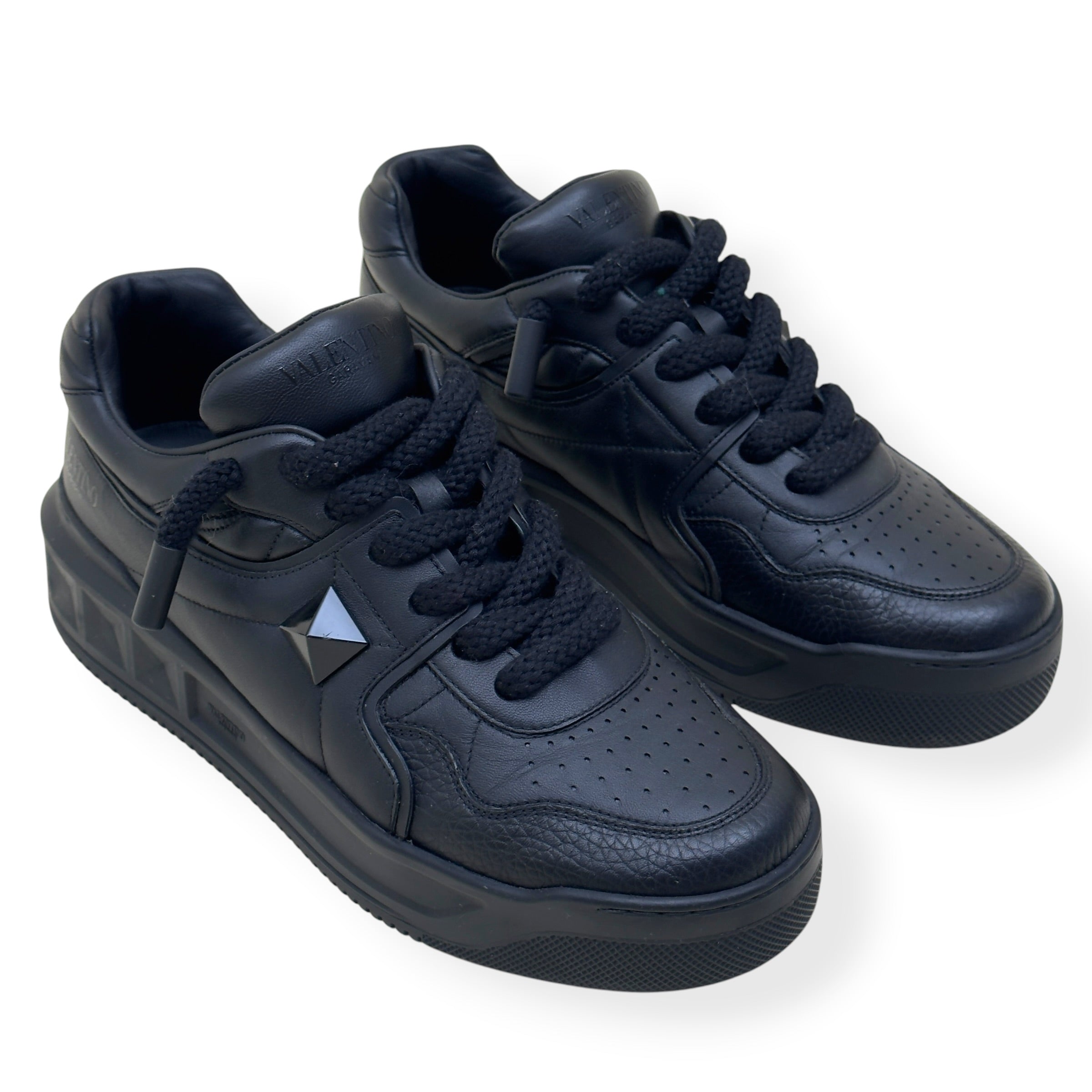 VALENTINO GARAVANI ONE STUD XL SNEAKER BLACK 43 / UK9