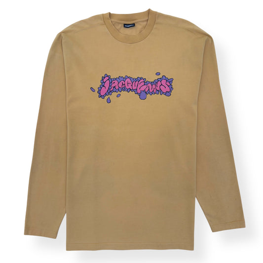 JACQUEMUS LE T-SHIRT DESENHO DAISY LONG-SLEEVE T-SHIRT YELLOW XXL