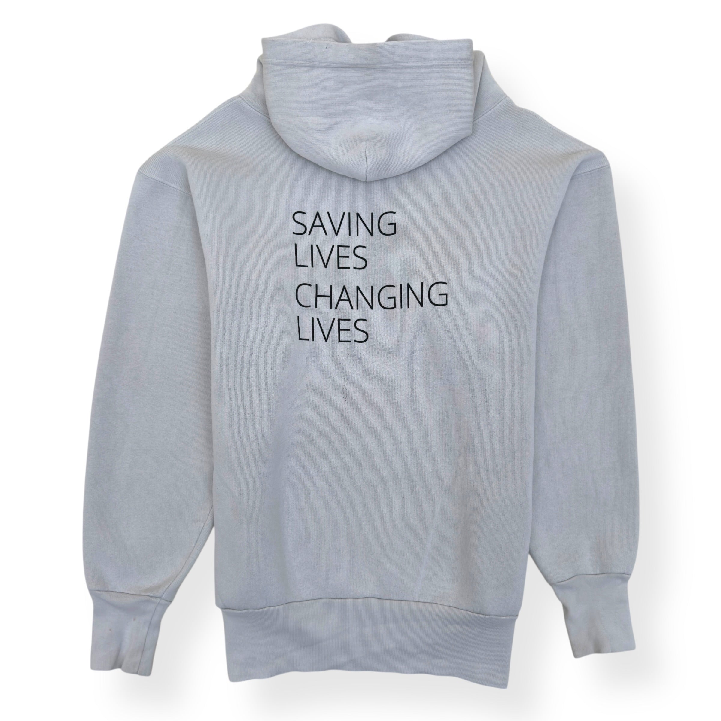 BALENCIAGA OVERSIZED WORLD FOOD PROGRAMME HOODIE WHITE XS