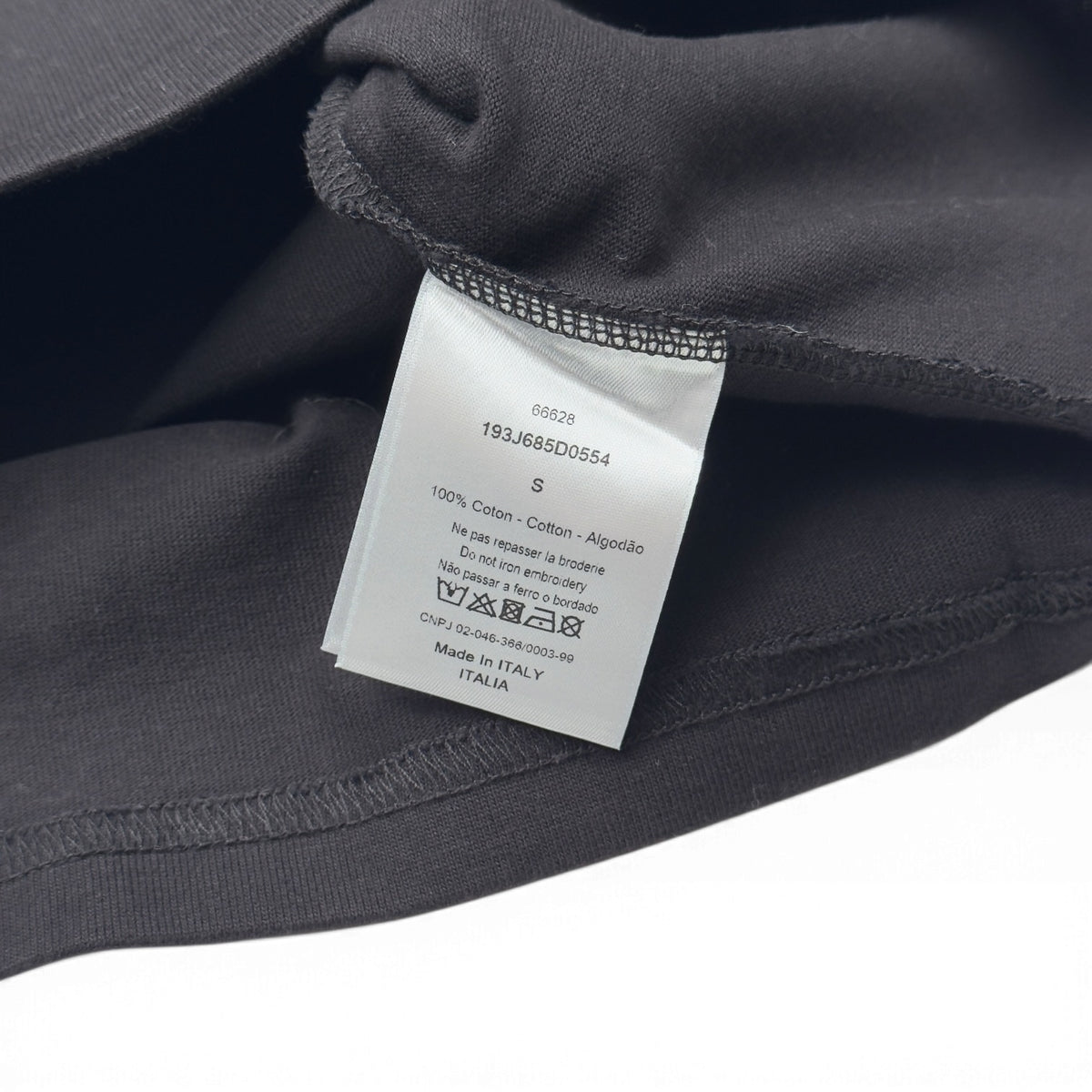 DIOR X KENNY SCHARF LOGO T-SHIRT BLACK S