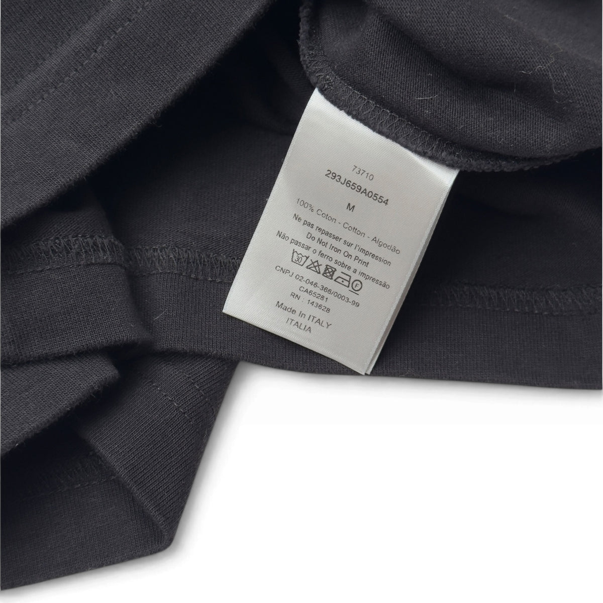 DIOR LOGO OVERSIZED T-SHIRT BLACK M