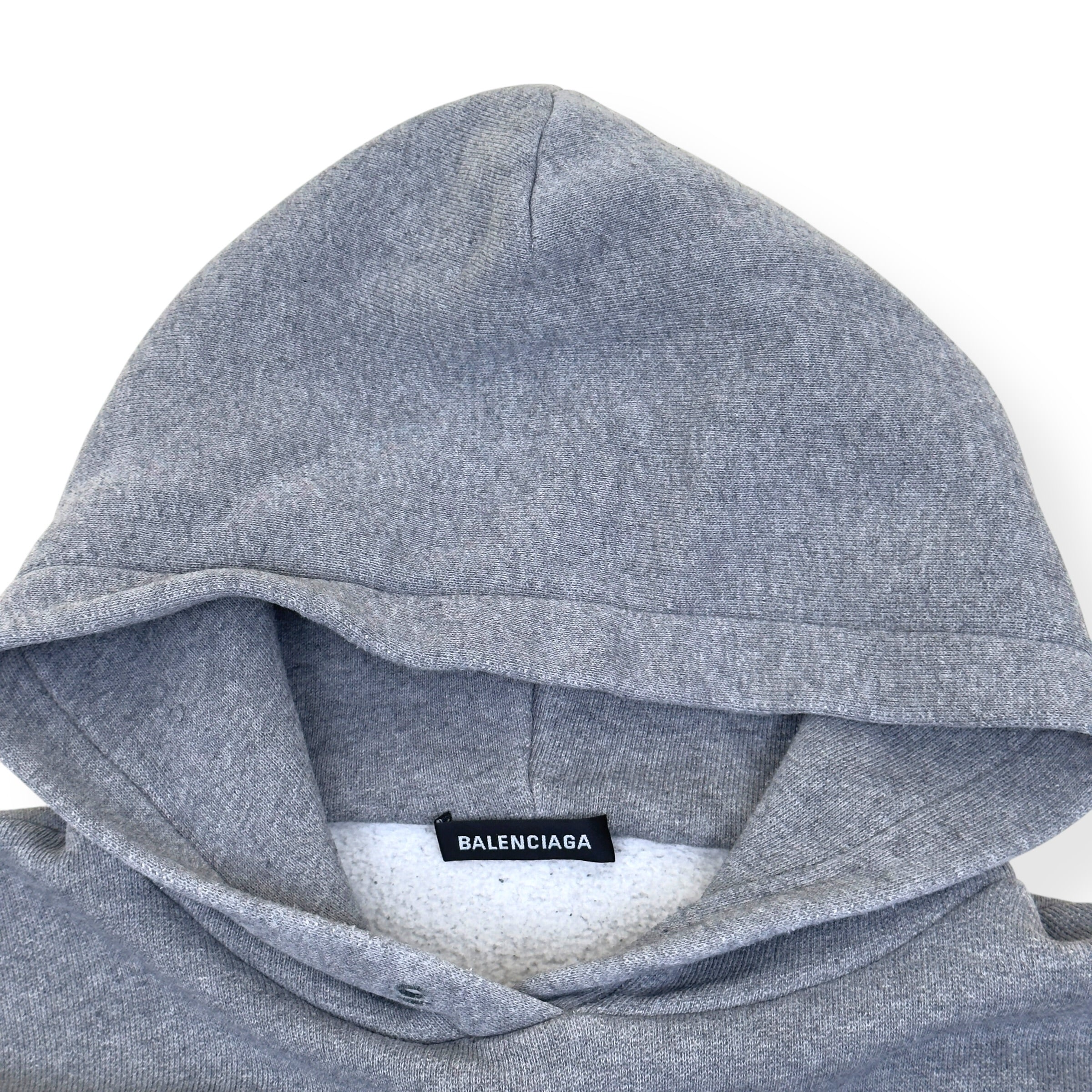 BALENCIAGA BB CREST LOGO COTTON-JERSEY HOODIE M