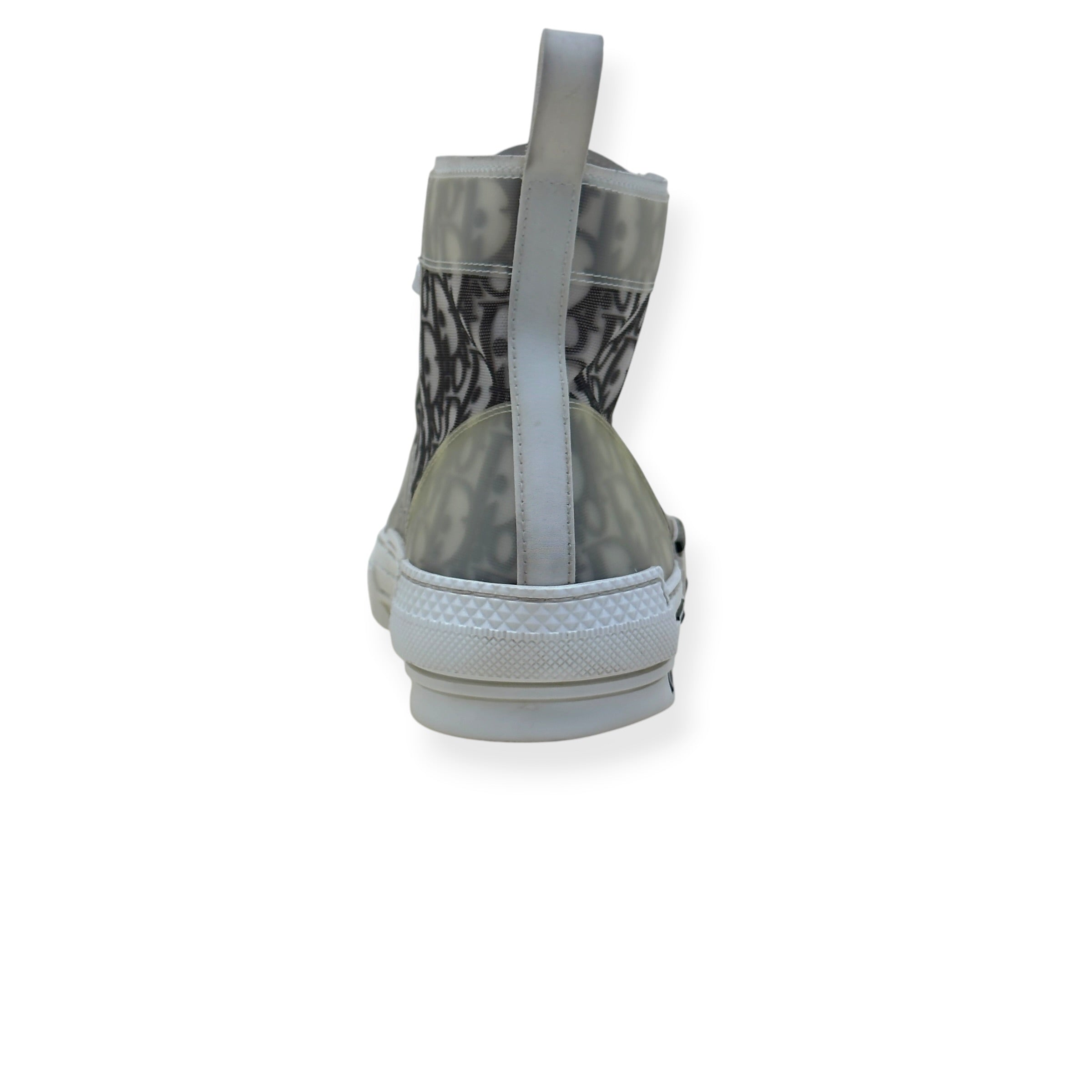 DIOR B23 OBLIQUE HIGH-TOP SNEAKER BLACK / WHITE 44 / UK10