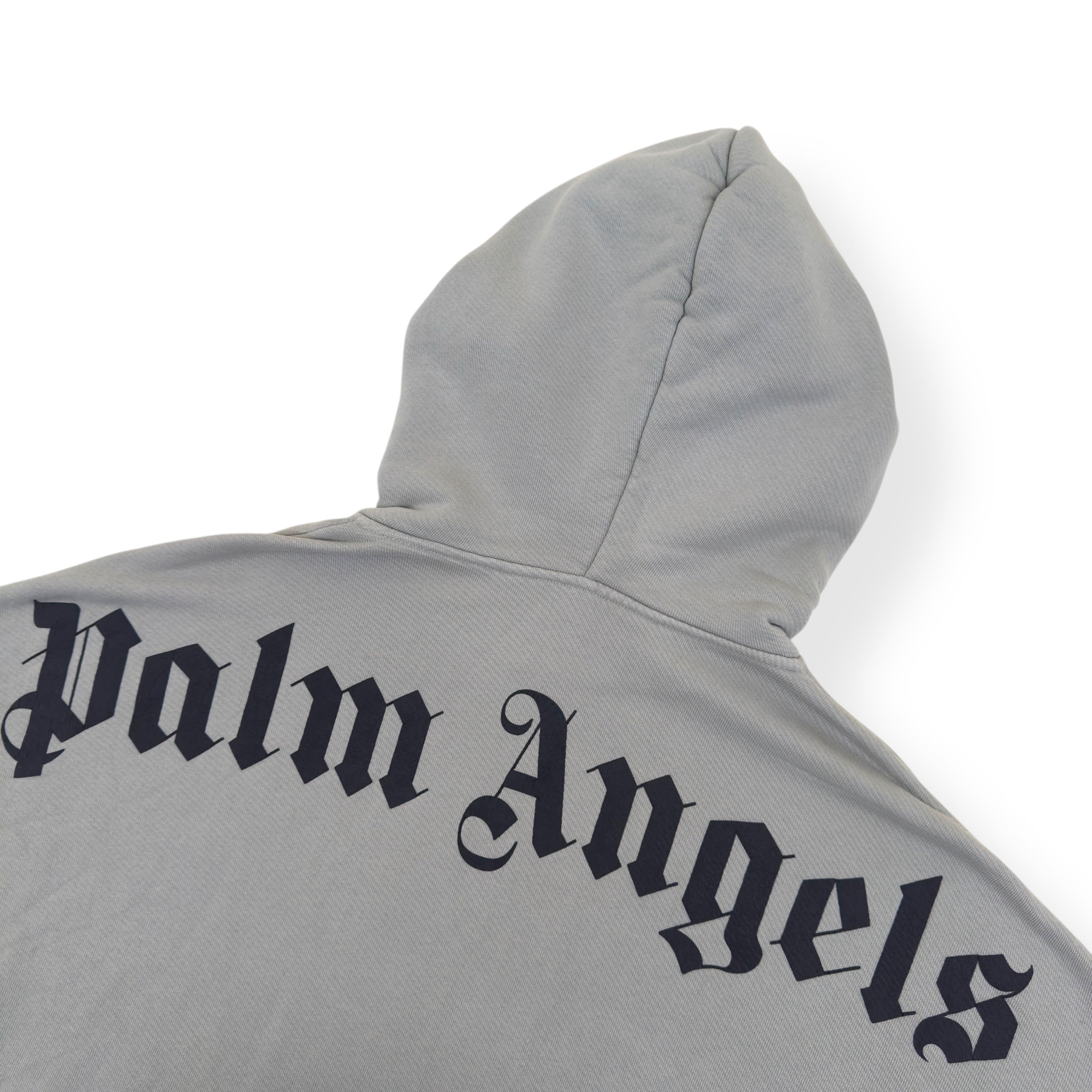 PALM ANGELS LOGO HOODIE GREY L