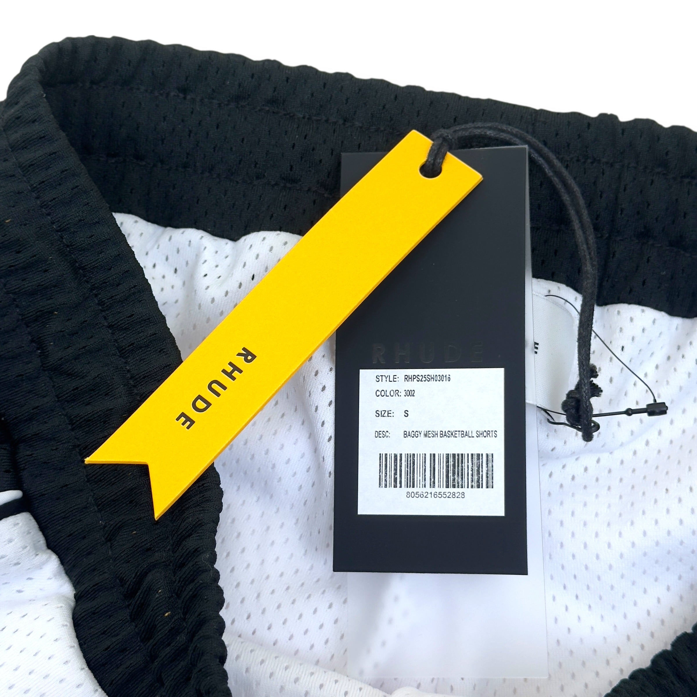 RHDUE BAGGY MESH BASKETBALL SHORTS WHITE / BLACK S