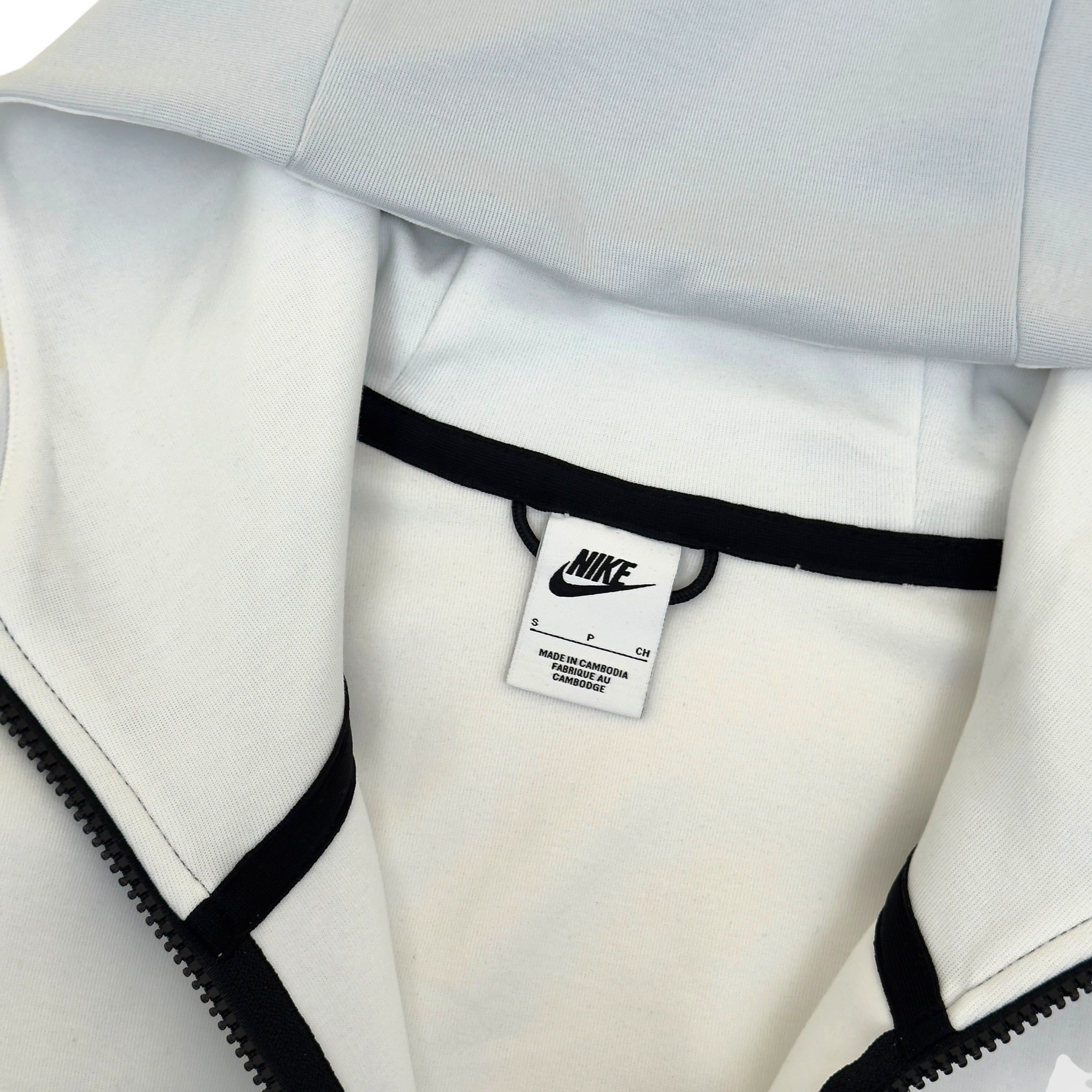 NIKE TECH FLEECE HOODIE WHITE / GREY / PINK S