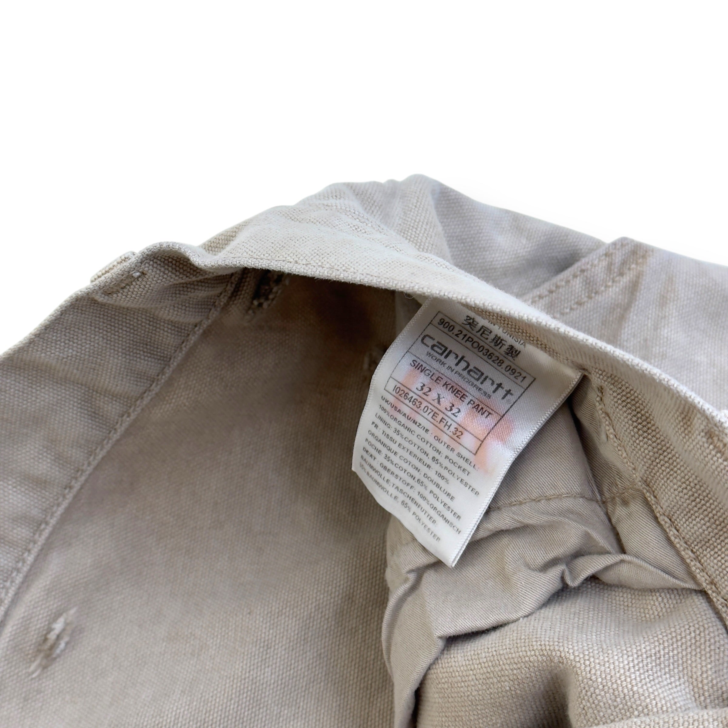 CARHARTT CARPENTER DENIM JEANS BEIGE W32”