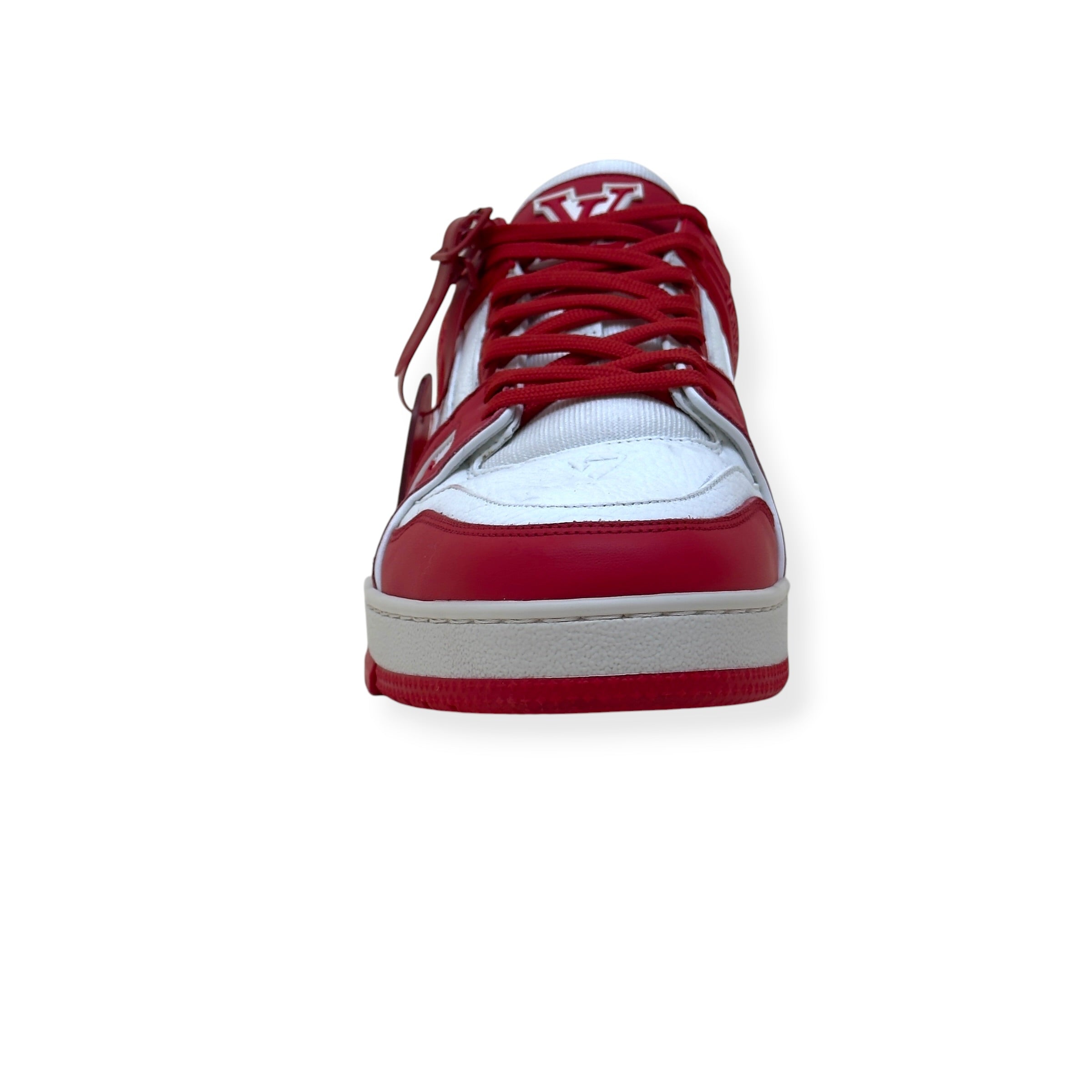 LOUIS VUITTON LV TRAINER SNEAKER RED / WHITE UK9