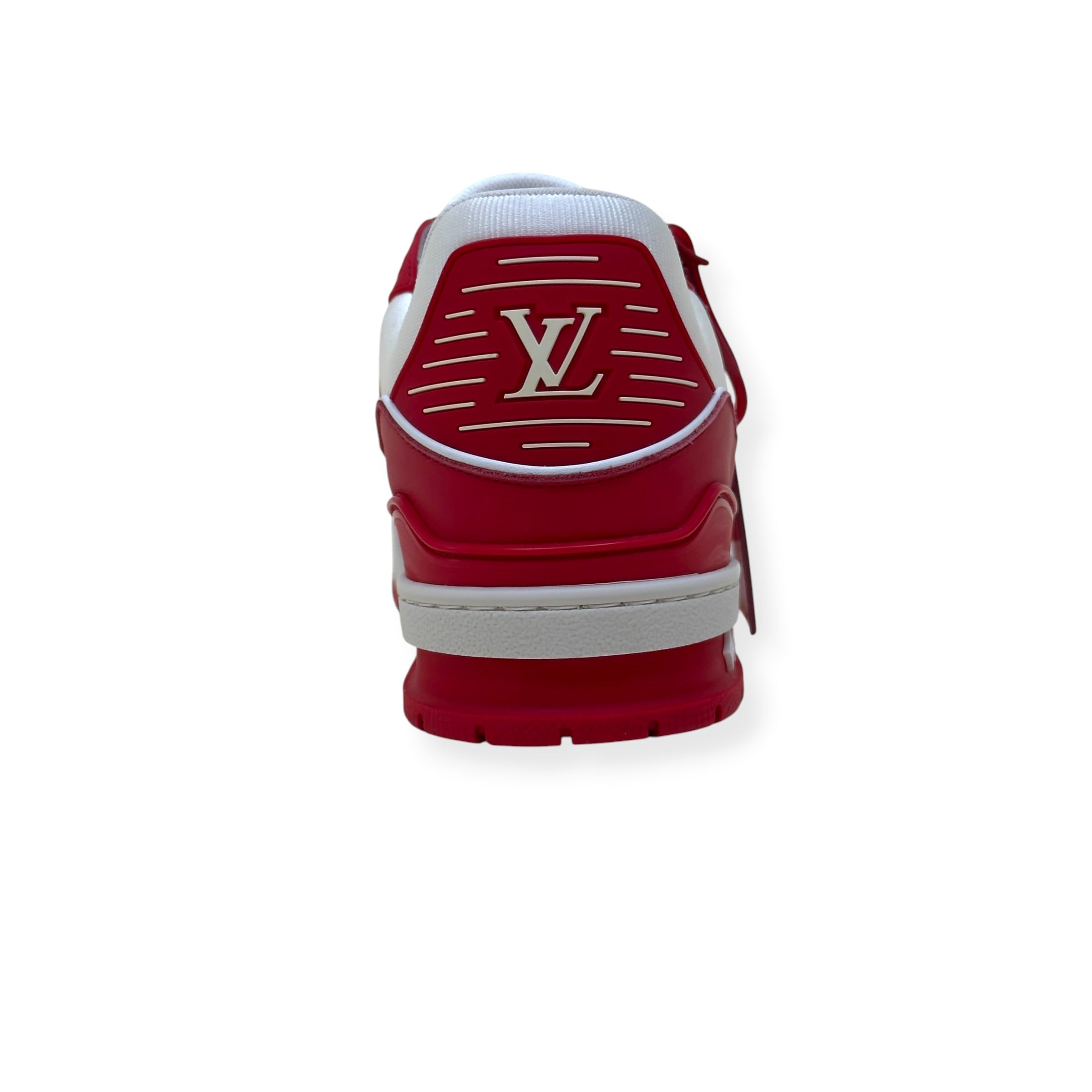 LOUIS VUITTON LV TRAINER SNEAKER RED / WHITE UK9