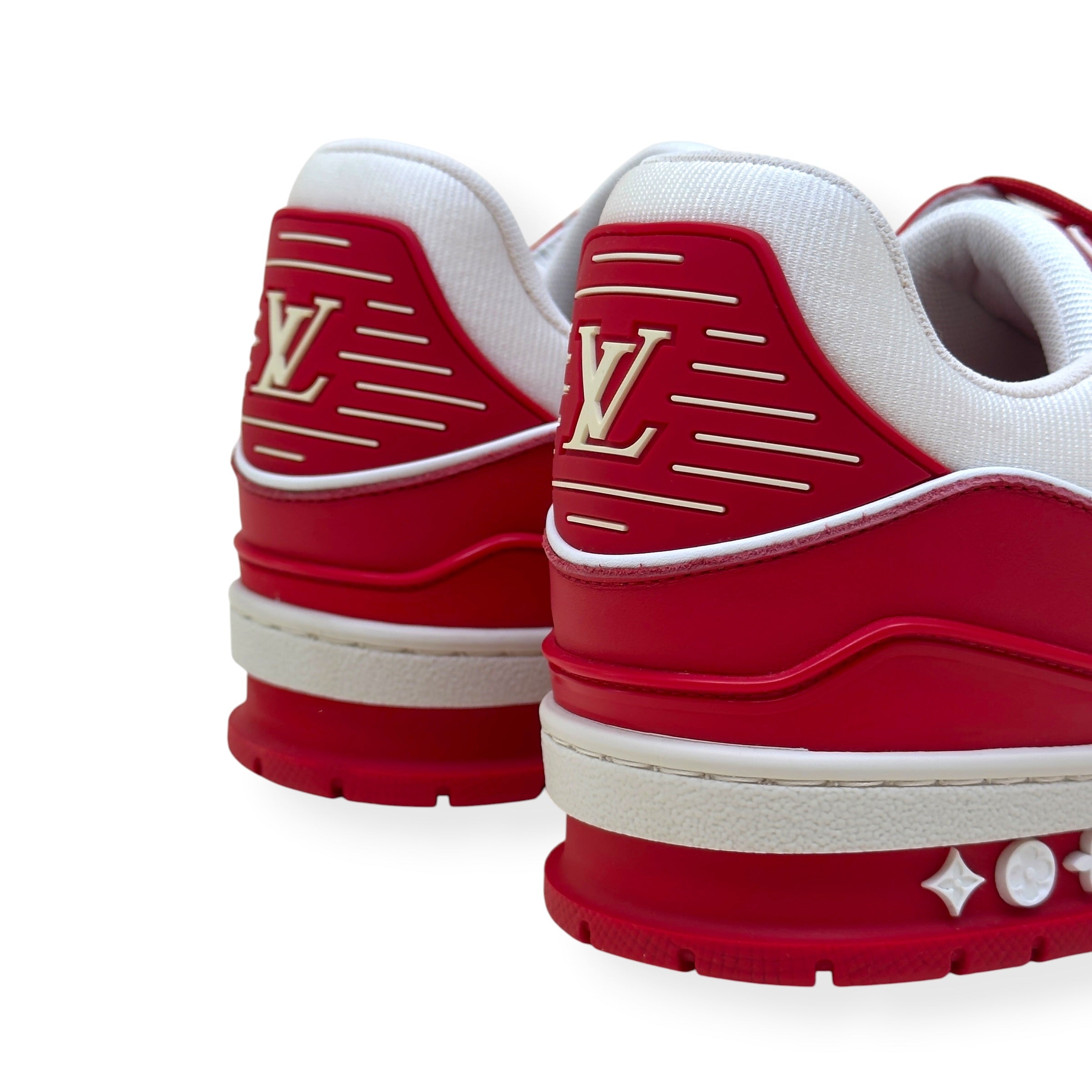 LOUIS VUITTON LV TRAINER SNEAKER RED / WHITE UK9