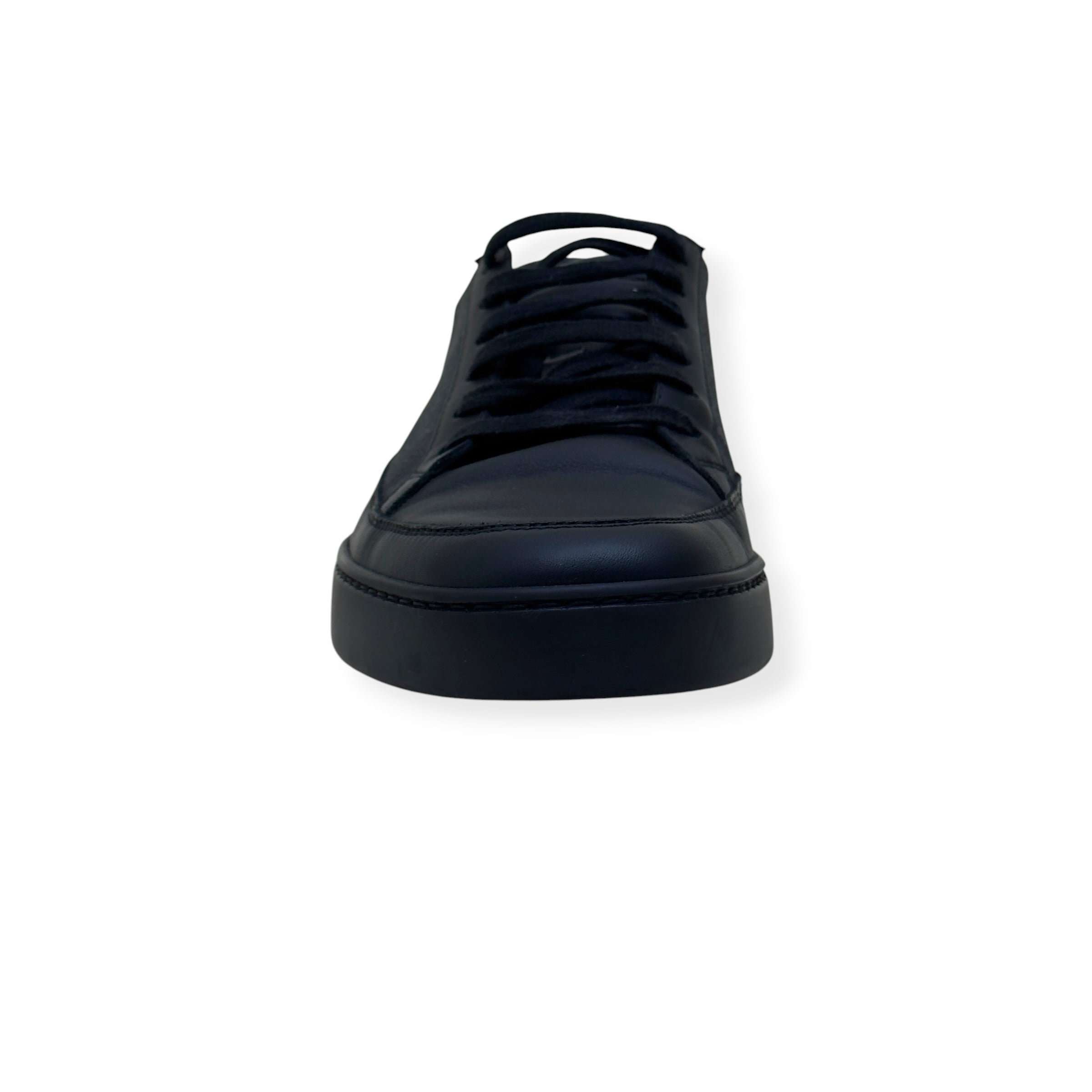 GUCCI SUPREME CANVAS LEATHER LOW-TOP SNEAKER BLACK UK8