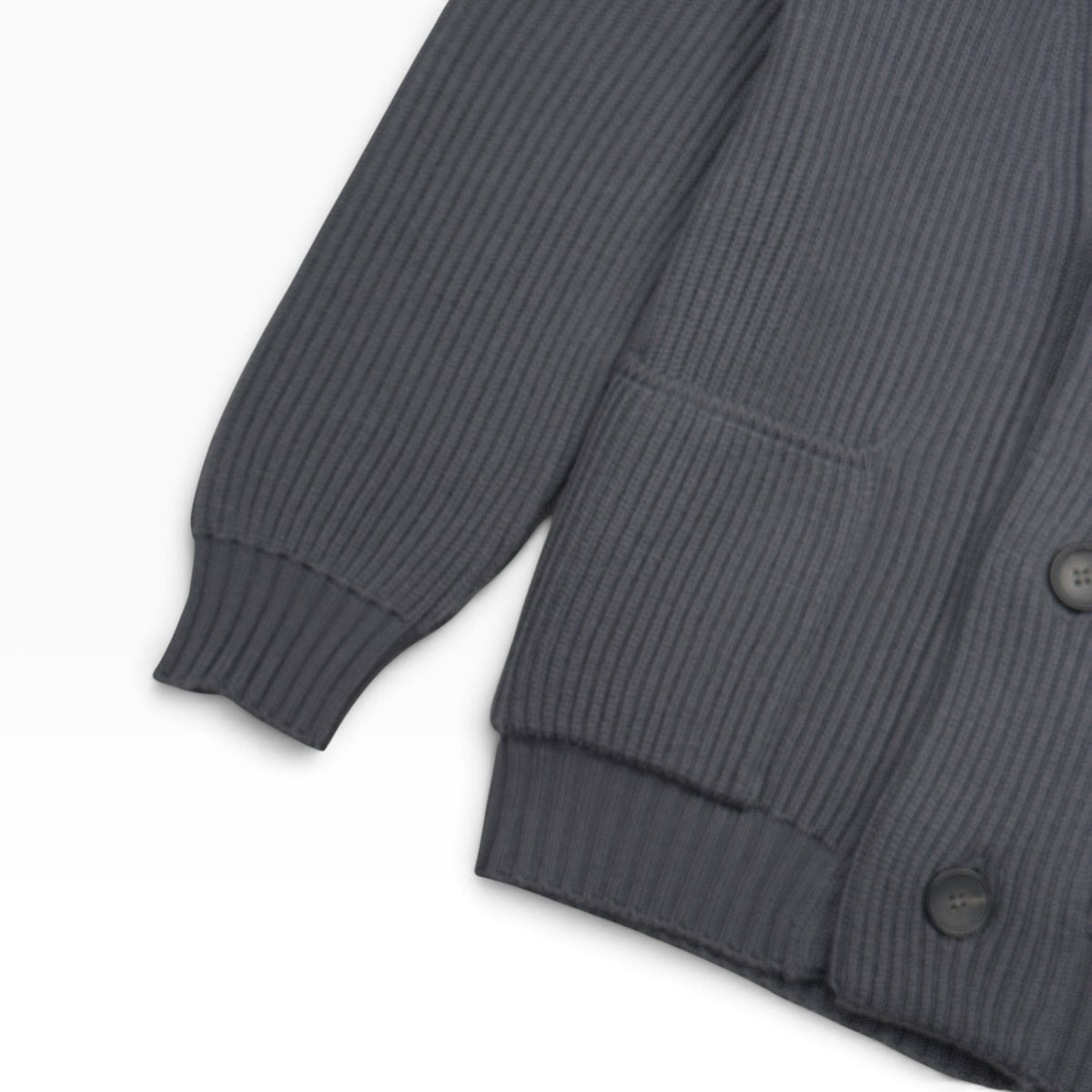 THOM SWEENEY MERINO SHAWL COLLAR CARDIGAN GREY L