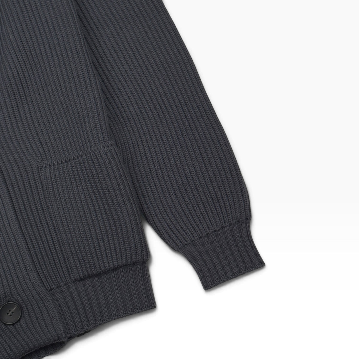 THOM SWEENEY MERINO SHAWL COLLAR CARDIGAN GREY L