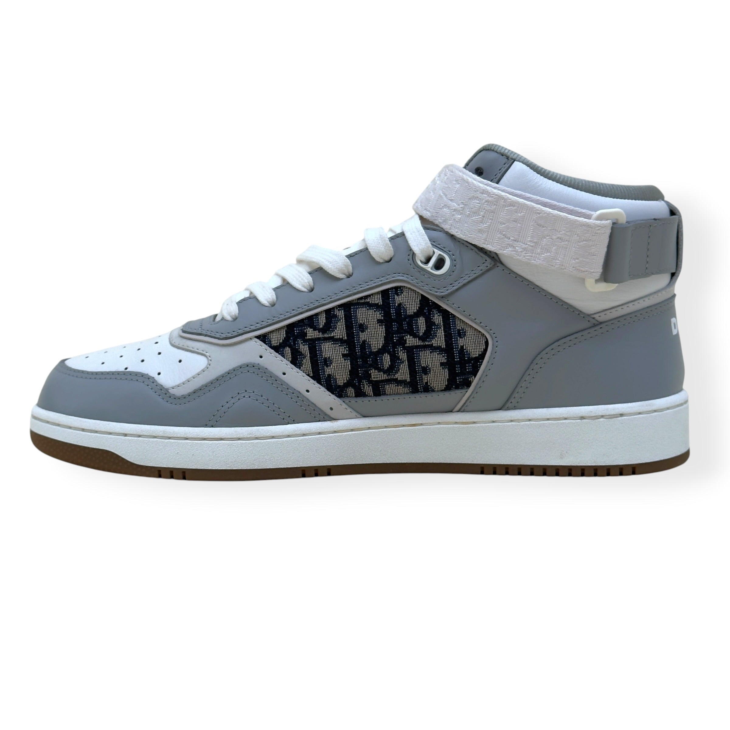DIOR B27 HIGH-TOP OBLIQUE SNEAKER WHITE / GREY 44 / UK10