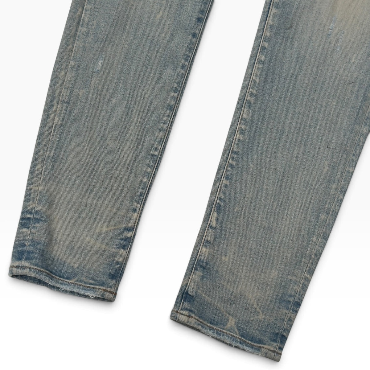 AMIRI MX1 LEATHER PATCH JEANS BLUE 33” / L