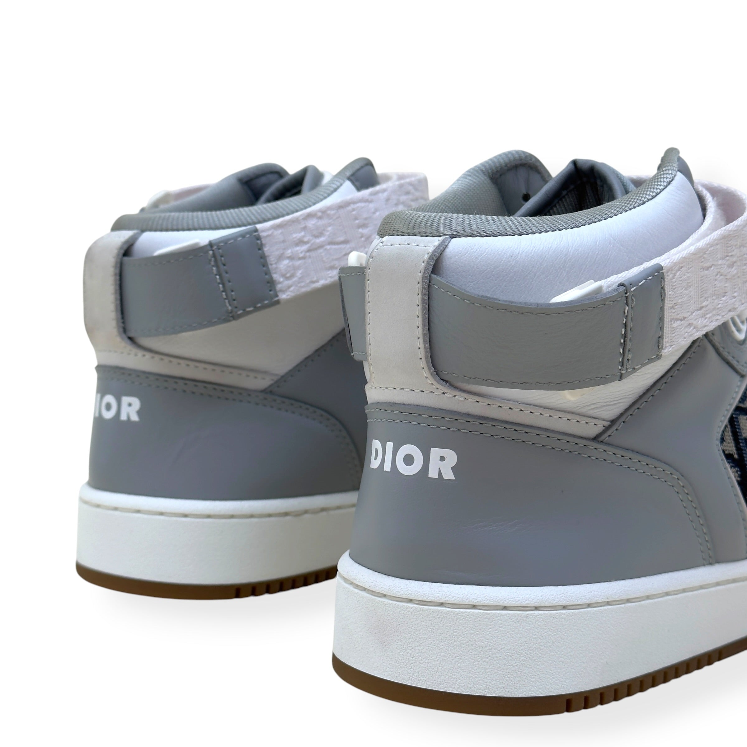 DIOR B27 HIGH-TOP OBLIQUE SNEAKER WHITE / GREY 44 / UK10