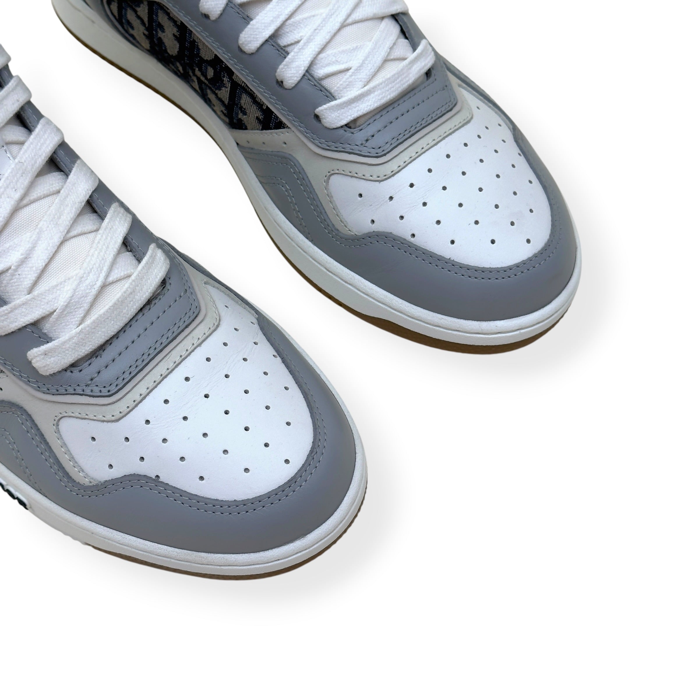 DIOR B27 HIGH-TOP OBLIQUE SNEAKER WHITE / GREY 42 / UK8