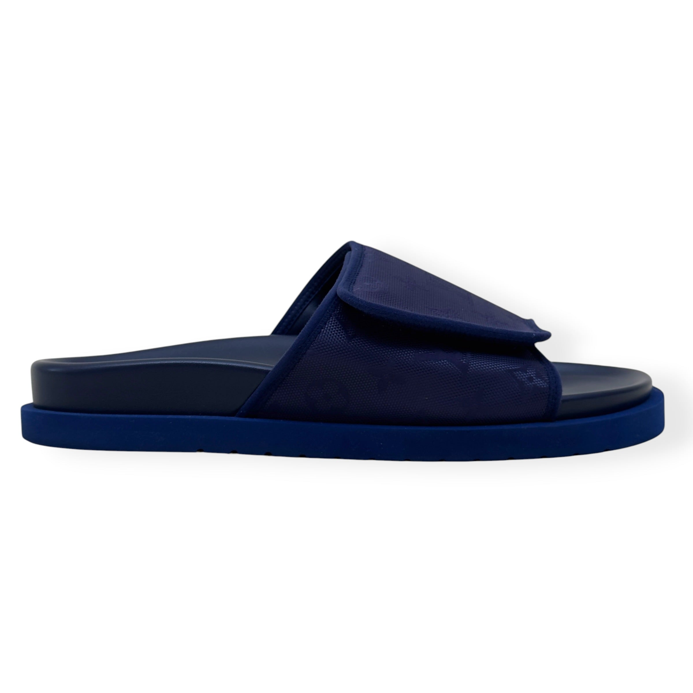 LOUIS VUITTON MONOGRAM MIAMI MULES NAVY UK10