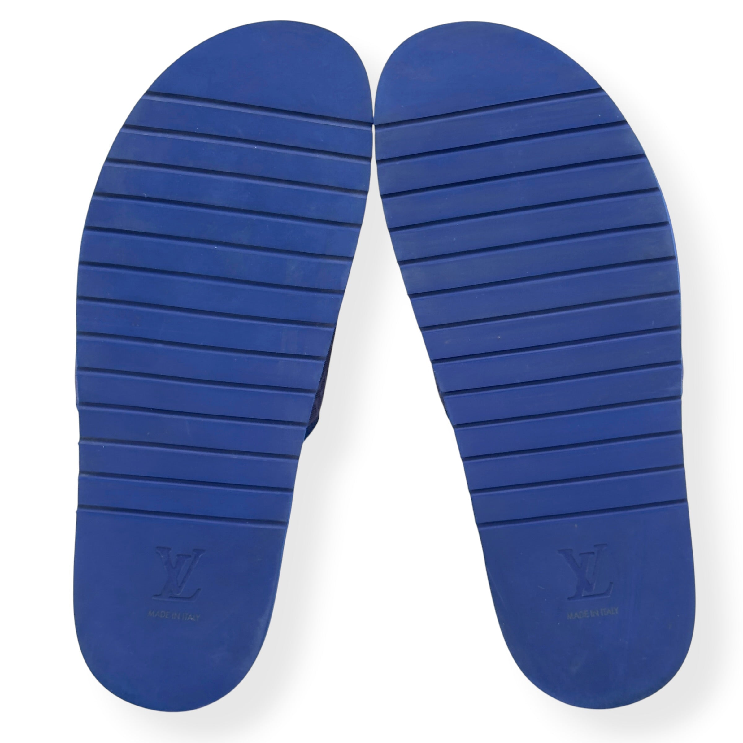 LOUIS VUITTON MONOGRAM MIAMI MULES NAVY UK10