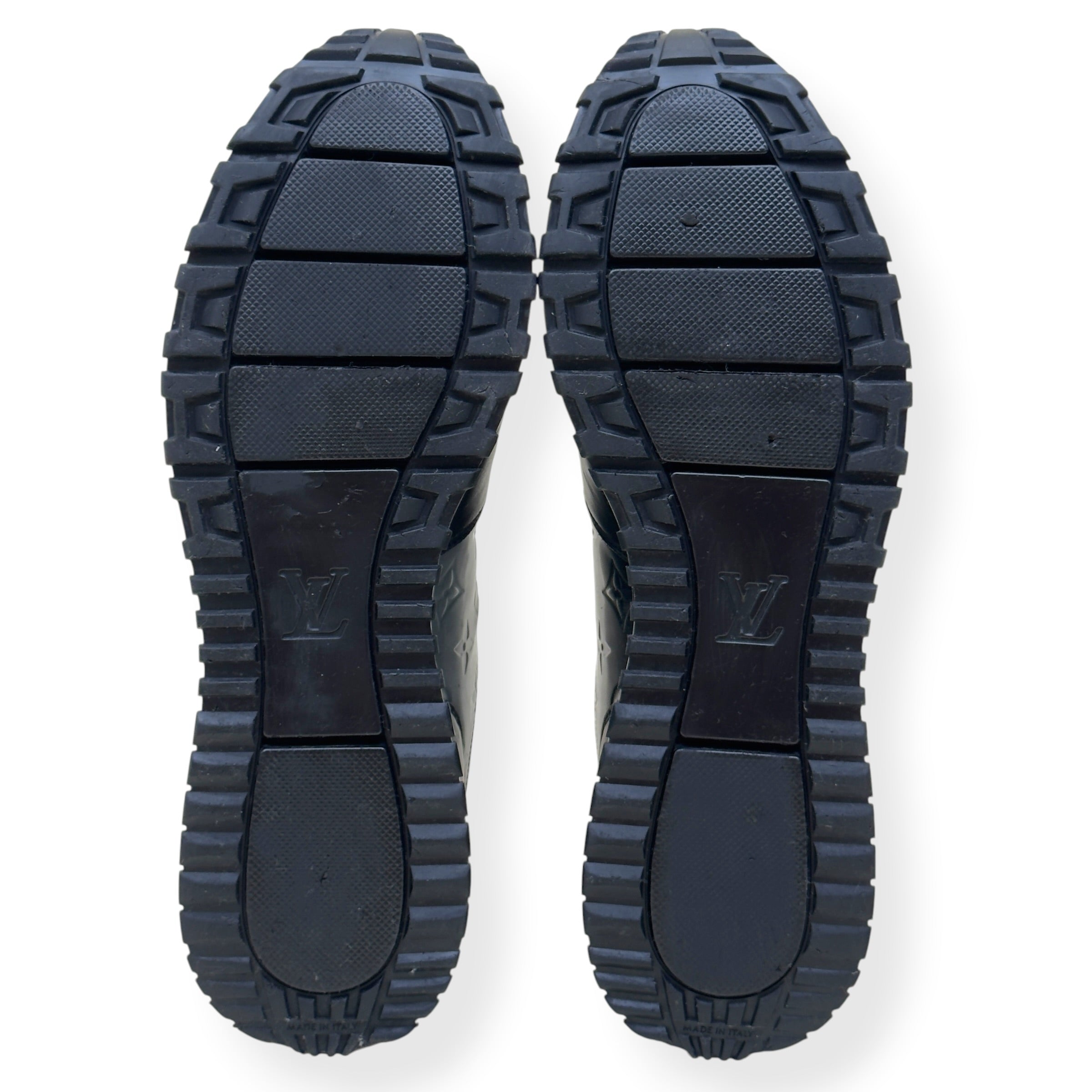 LOUIS VUITTON RUN AWAY MONOGRAM GLAZE SNEAKER BLACK UK11