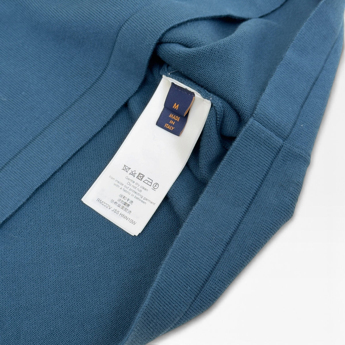 LOUIS VUITTON JAZZ TRUMPETER KNIT TOP BLUE M