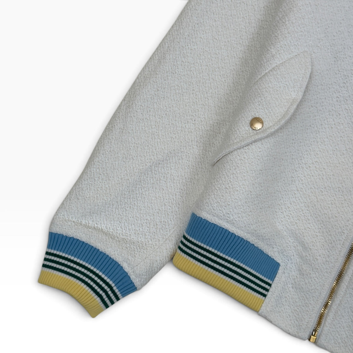 CASABLANCA TROPHY BOMBER JACKET WHITE L