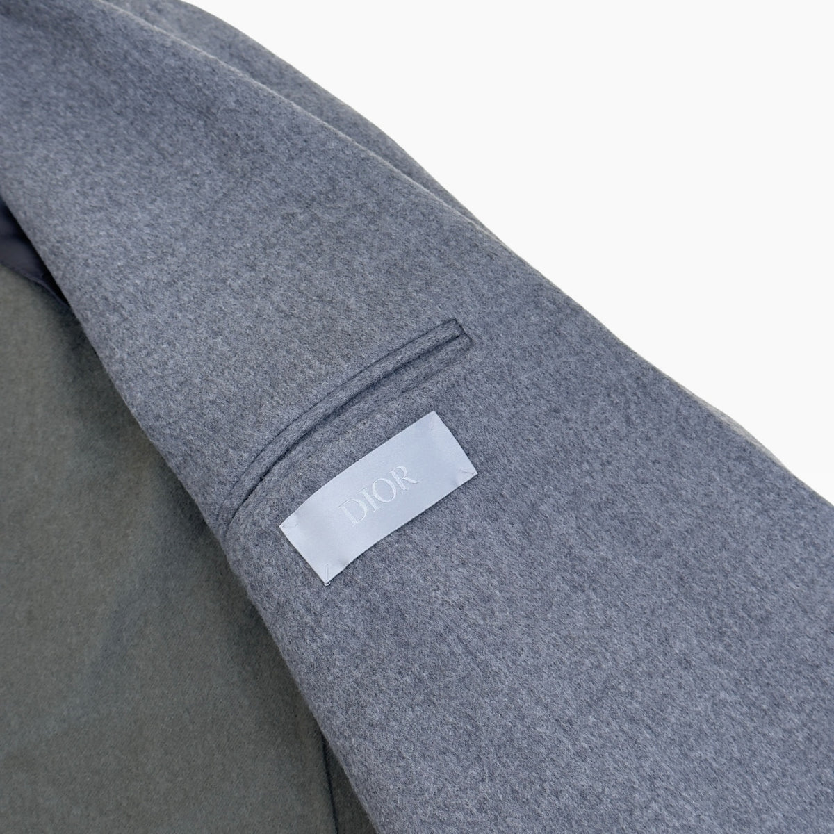 DIOR SINGLE BREASTED WOOL BLAZER GREY 50 / L