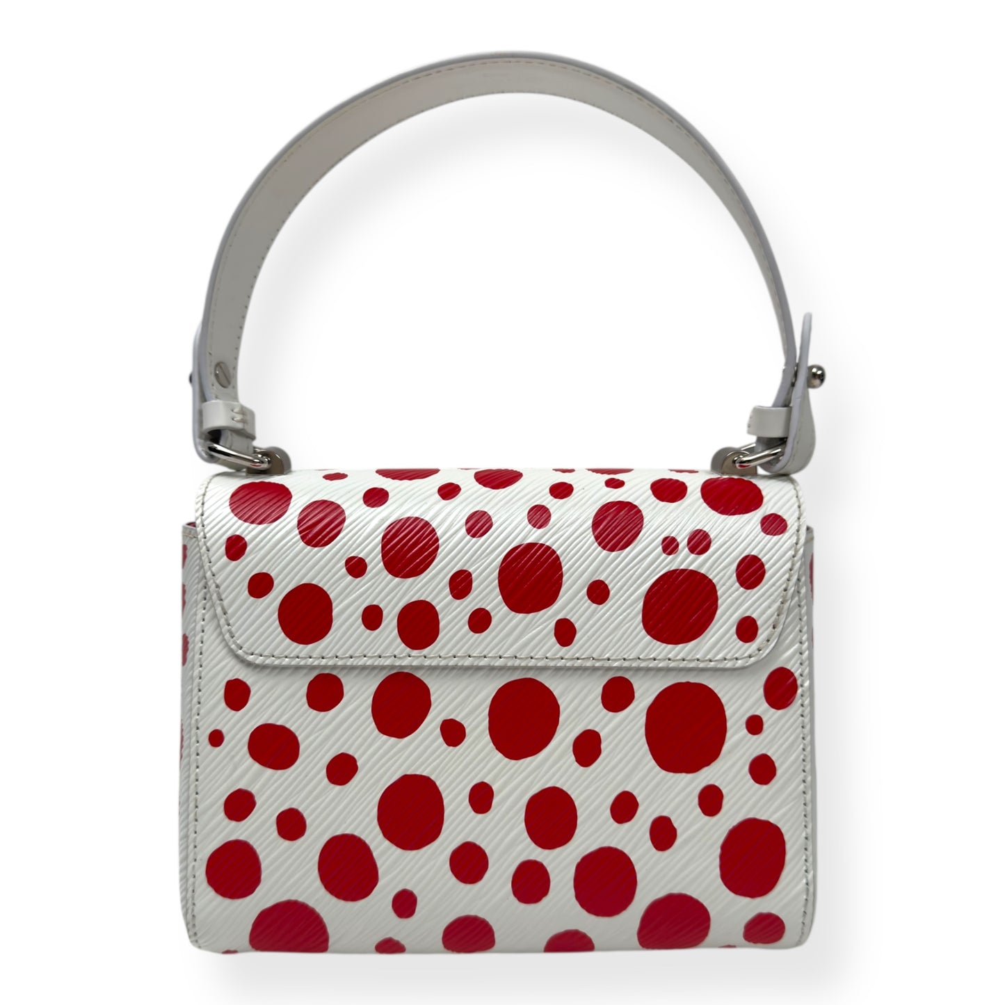 LOUIS VUITTON X YAYOI KUSAMA INFINITY DOTS TWIST BAG WHITE / RED PM