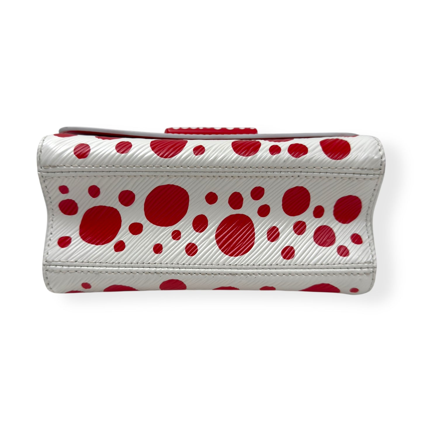 LOUIS VUITTON X YAYOI KUSAMA INFINITY DOTS TWIST BAG WHITE / RED PM