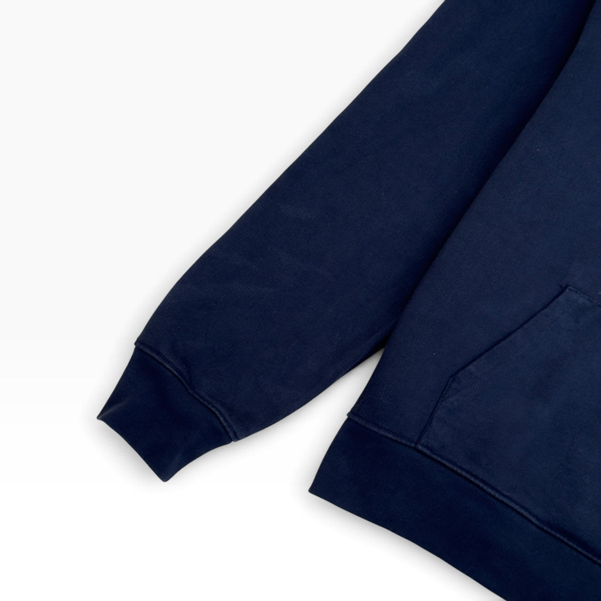 JACQUEMUS LOGO PRINT HOODIE NAVY XL