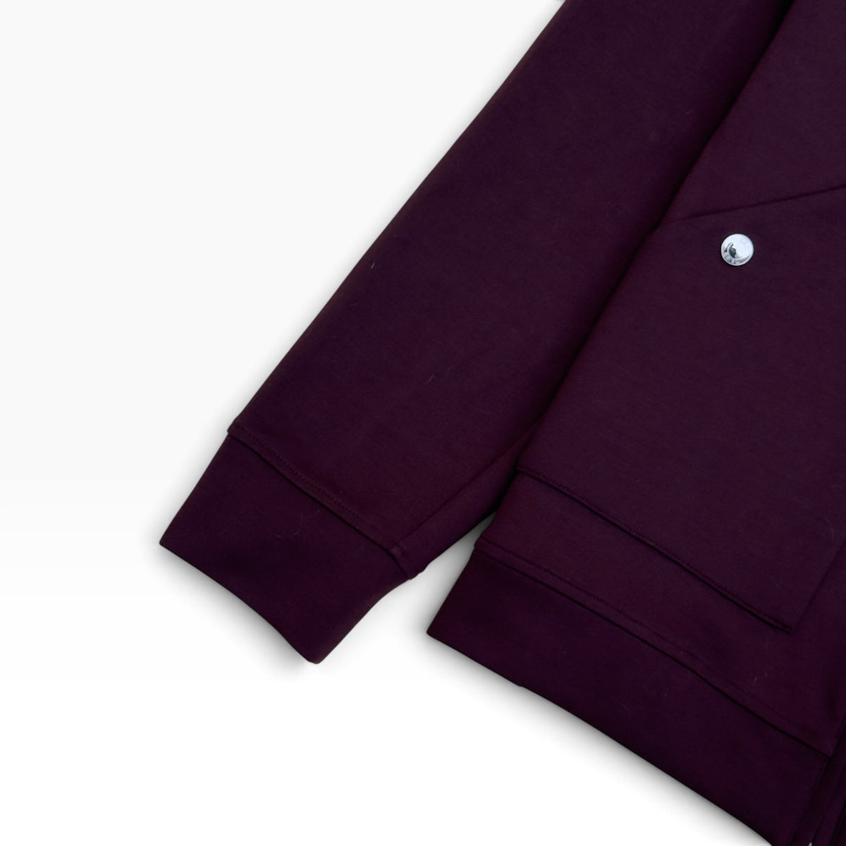 REISS NEWLAND INTERLOCK ZIP JACKET BURGUNDY XL