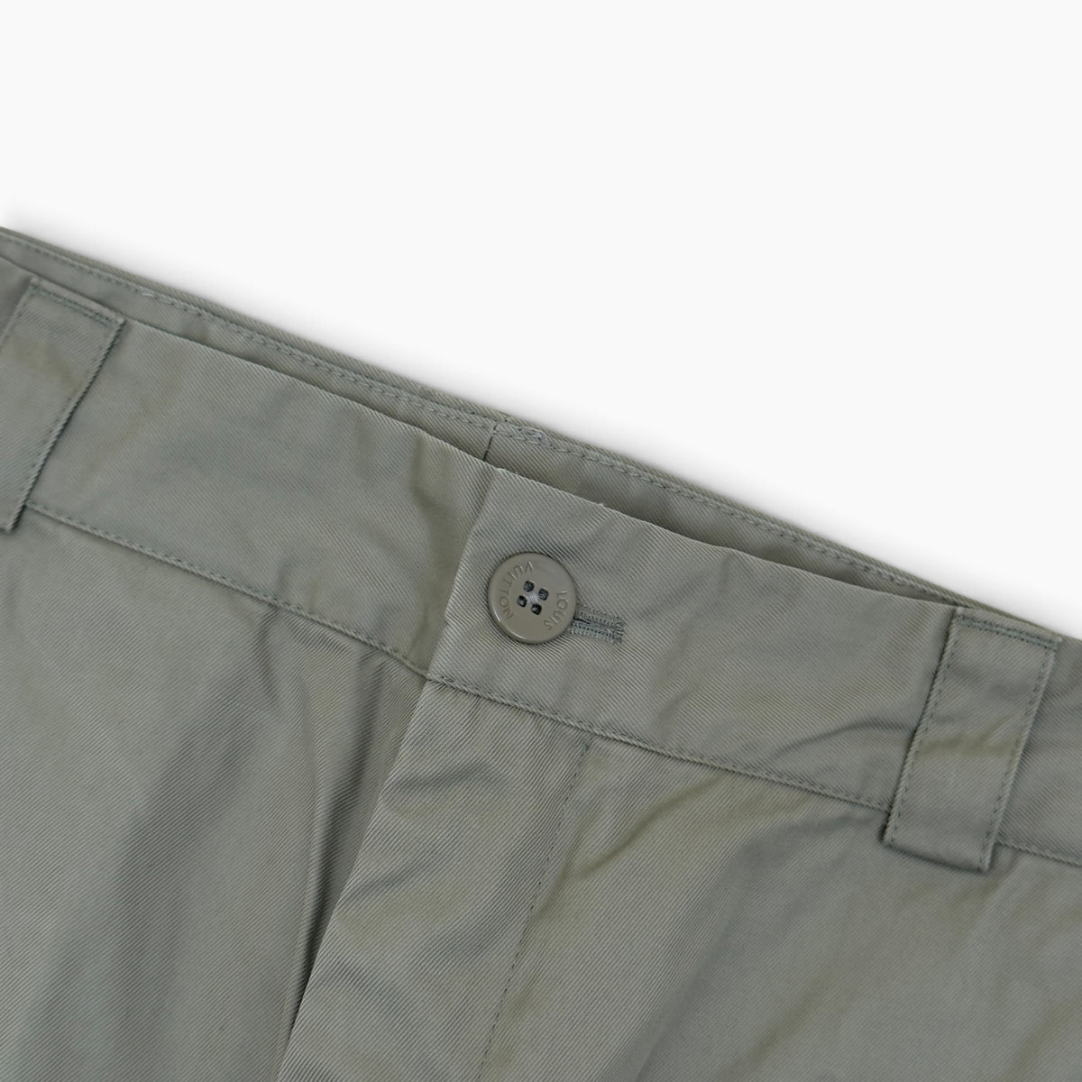LOUIS VUITTON MARQUE L.VUITTON DEPOSEE CARGO TROUSERS SAGE GREEN 50 / M