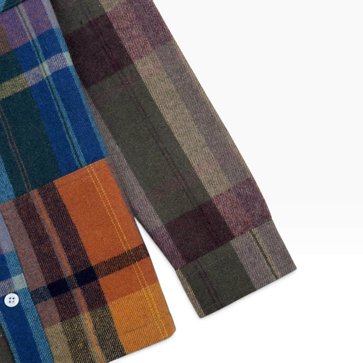KITH KIDS PATCHWORK PLAID FLANNEL SHIRT MULTICLOURED 8/9Y