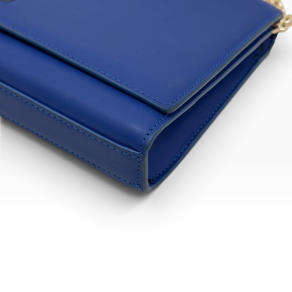 SAINT LAURENT YSL KATE CHAIN SHOULDER BAG ROYAL BLUE / GOLD M