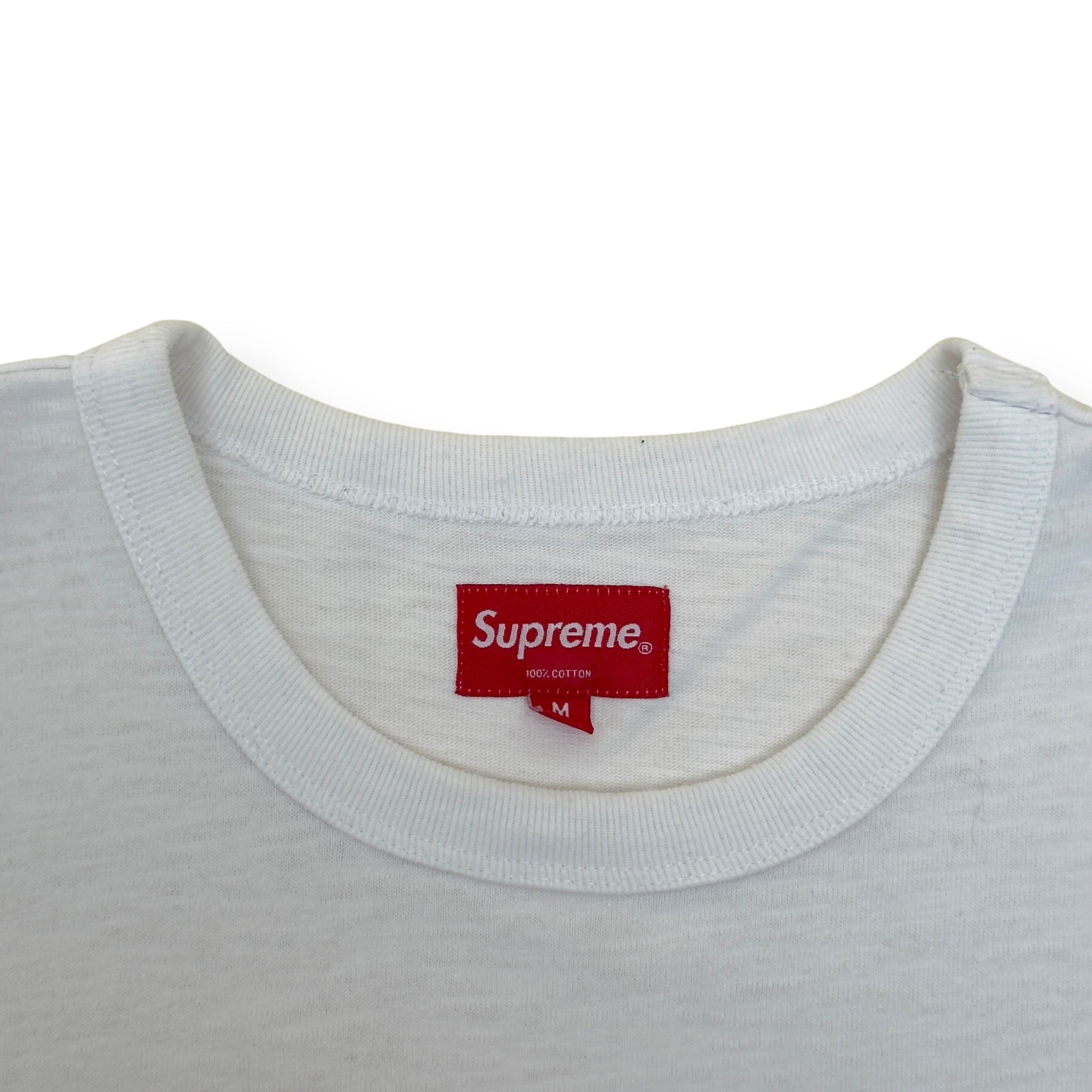 SUPREME STAR LOGO T-SHIRT WHITE / BLACK M